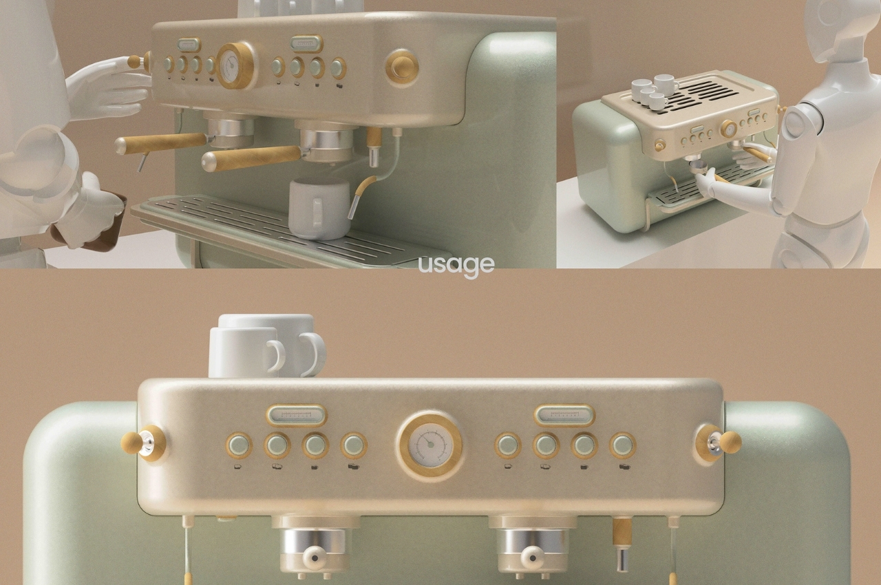 Coffee machine，Retro，