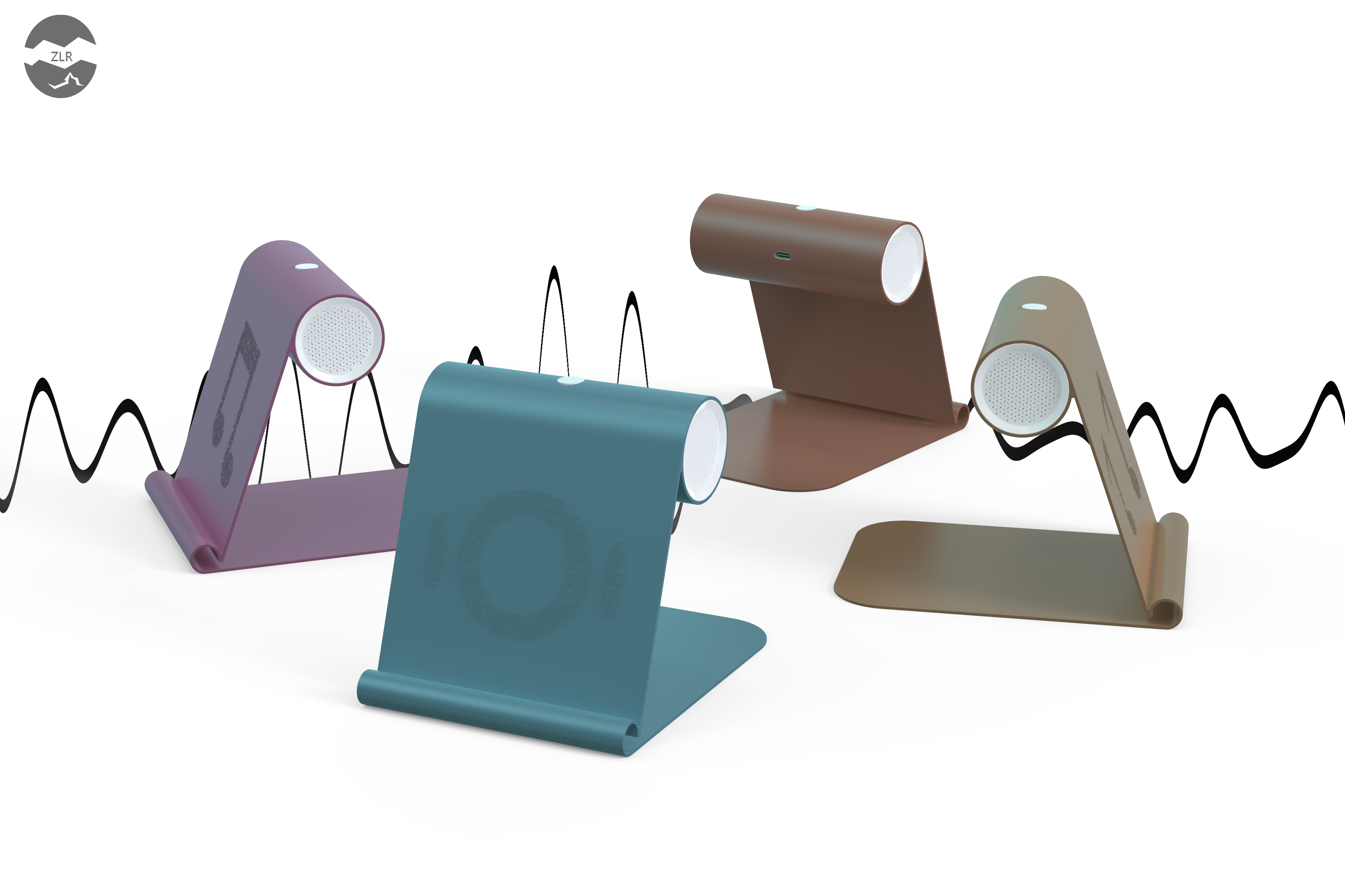 Mobile phone bracket，Bluetooth small speaker，concise，