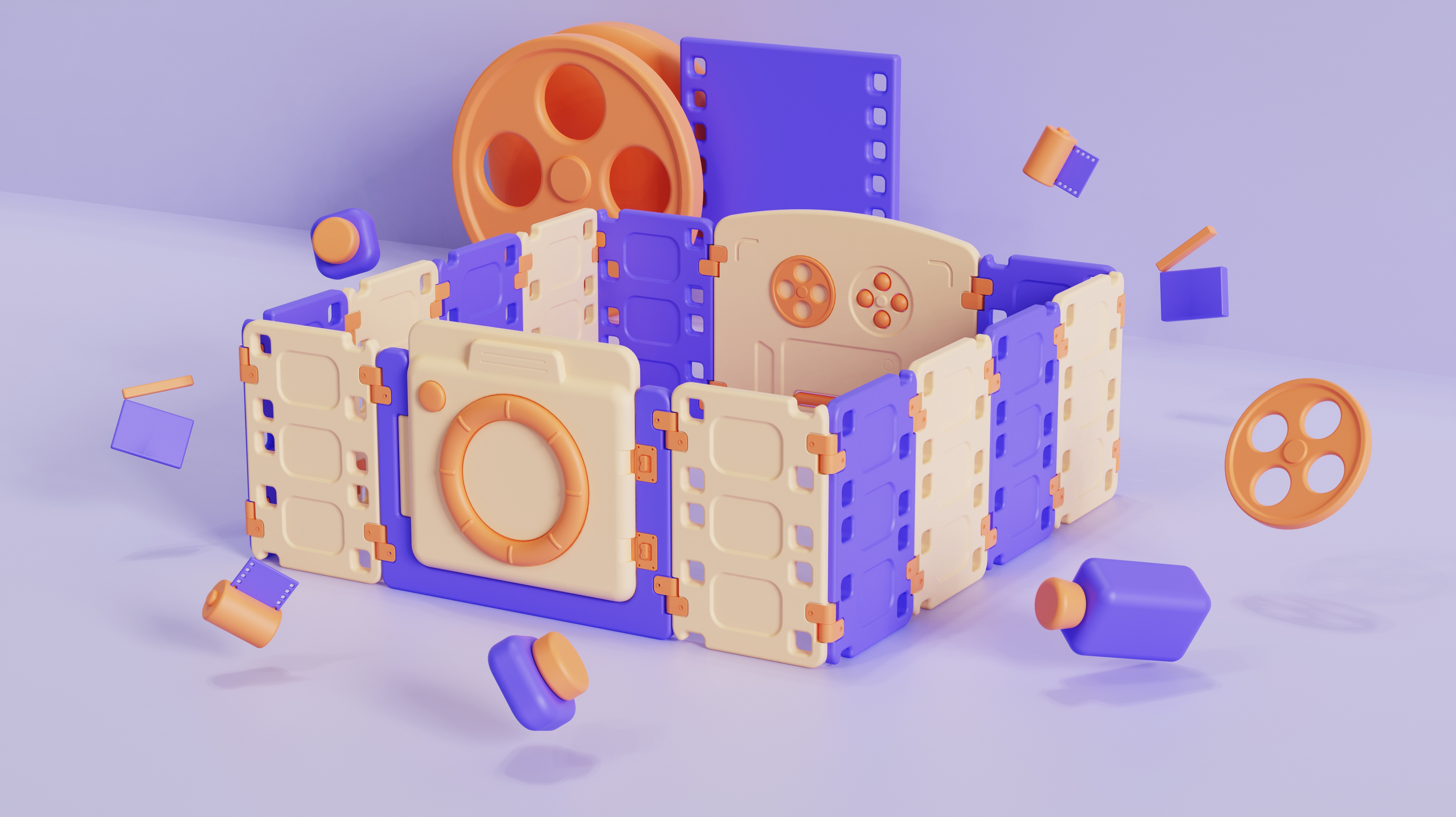 Children's game fence，