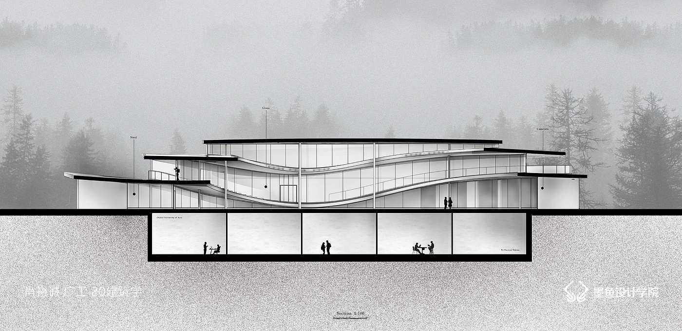 Cuttlefish Design Institute，Cuttlefish Design Institute，Facade，Facade，Facade effect diagram，design sketch，Design，space design ，inspiration，Facade effect diagram，design sketch，Design，space design ，inspiration，
