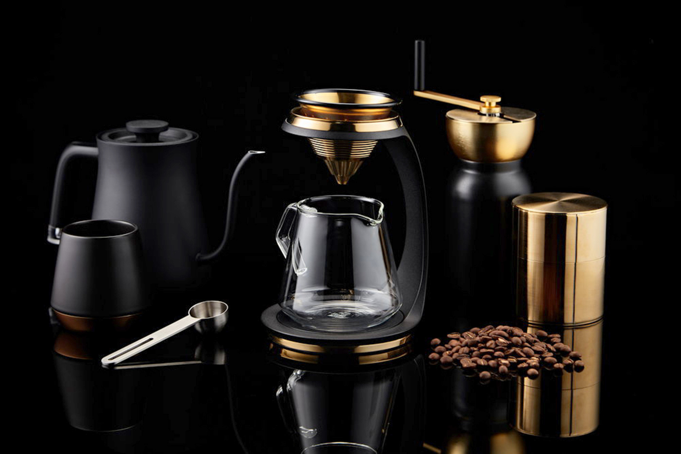 Matte black，Coffee machine，Red dot award，