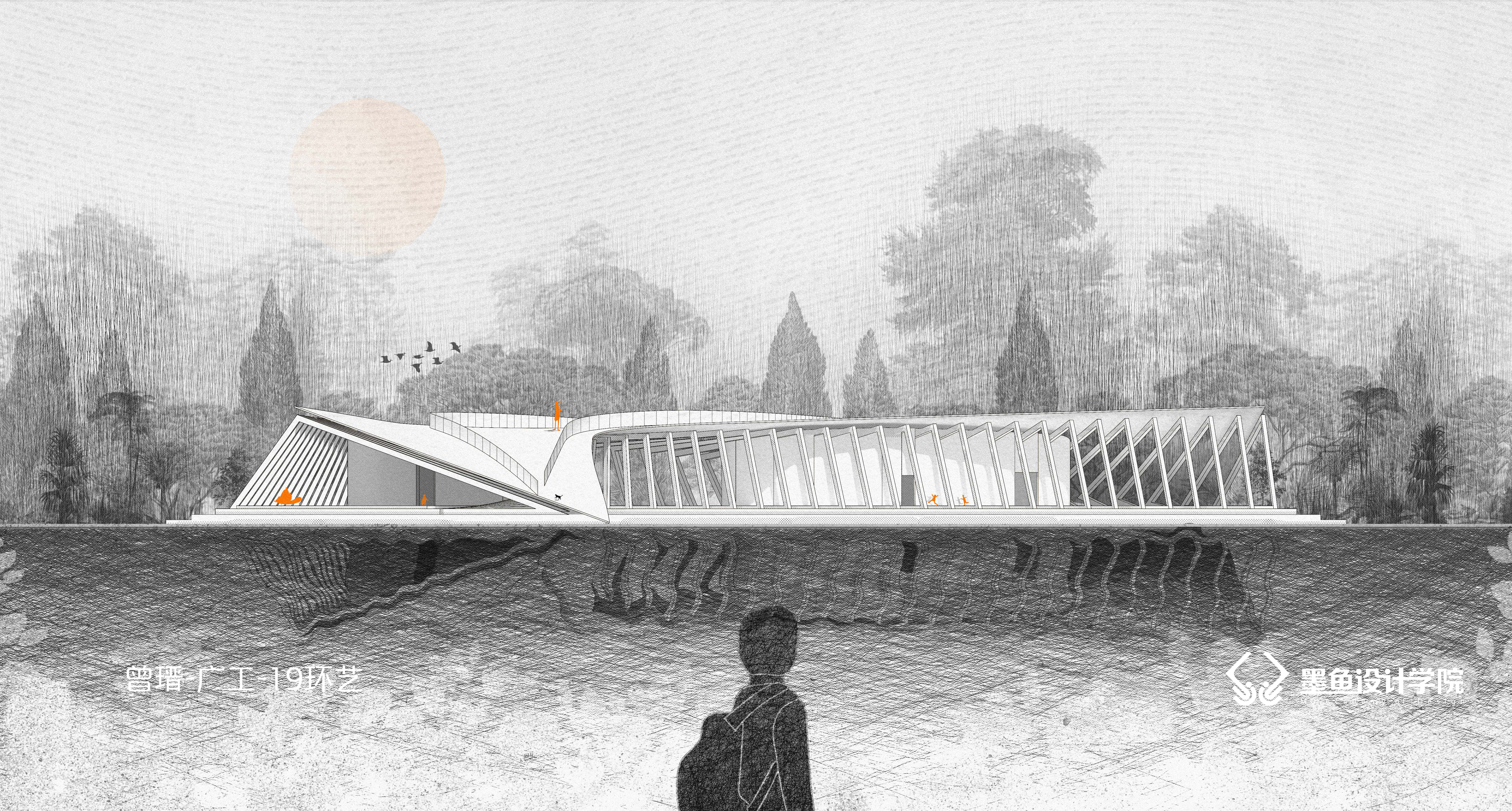 Cuttlefish Design Institute，Cuttlefish Design Institute，Facade，Facade，Facade effect diagram，design sketch，Design，space design ，inspiration，Facade effect diagram，design sketch，Design，space design ，inspiration，