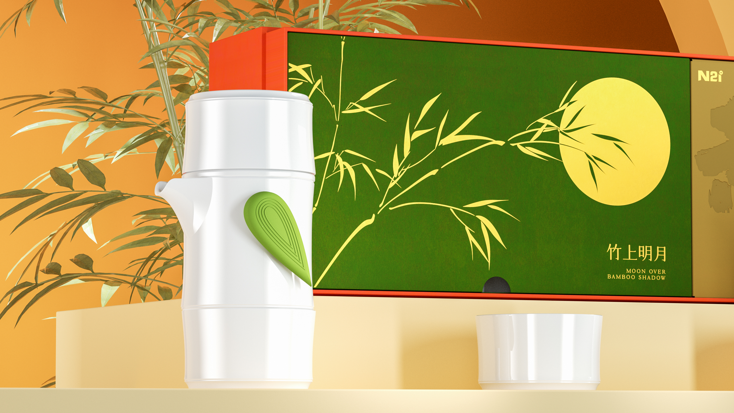 Mid-autumn Festival，Gift box，tea，Alcohol，osmanthus，