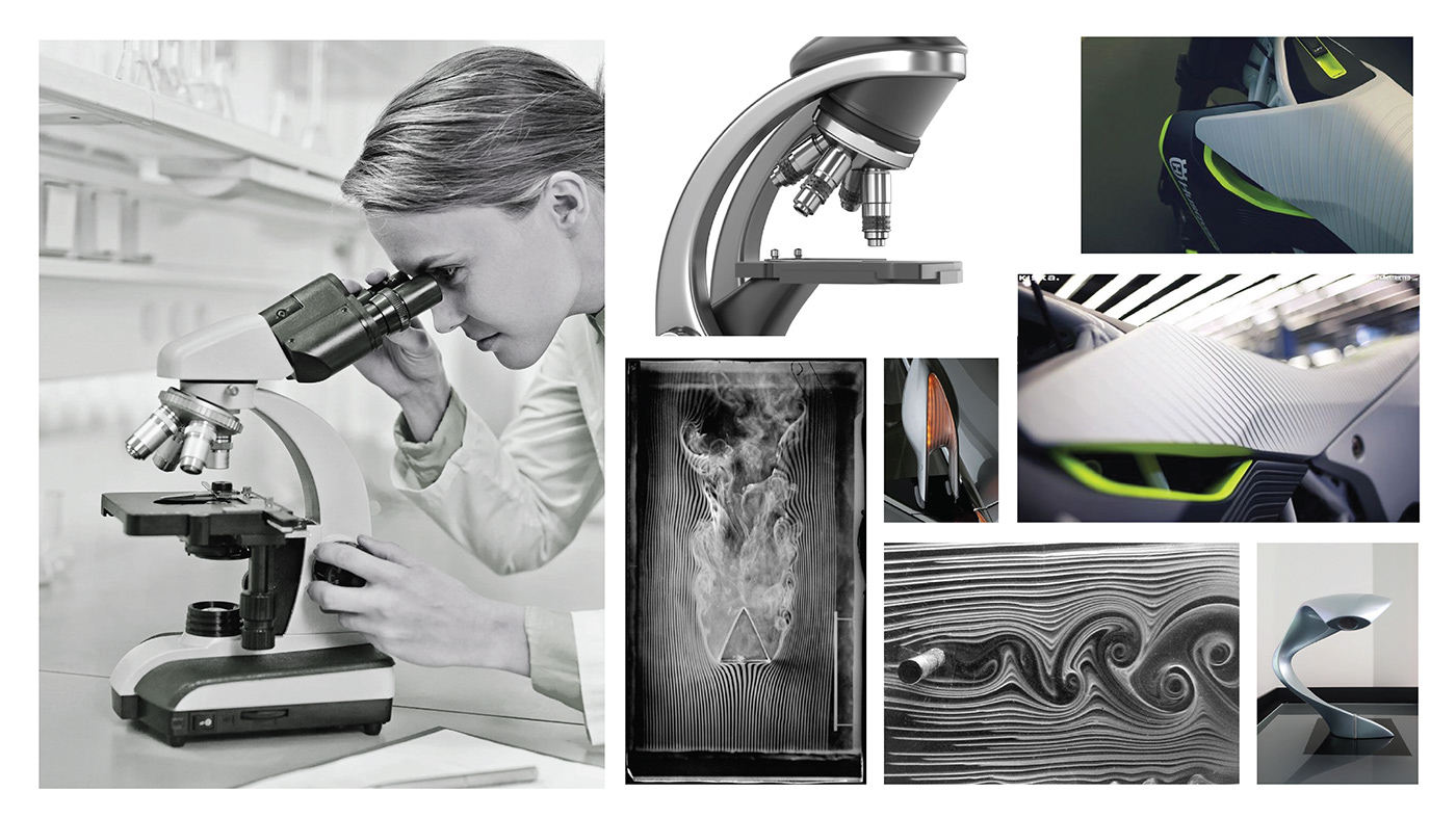 product design，Microscope，Appearance design，exquisite，