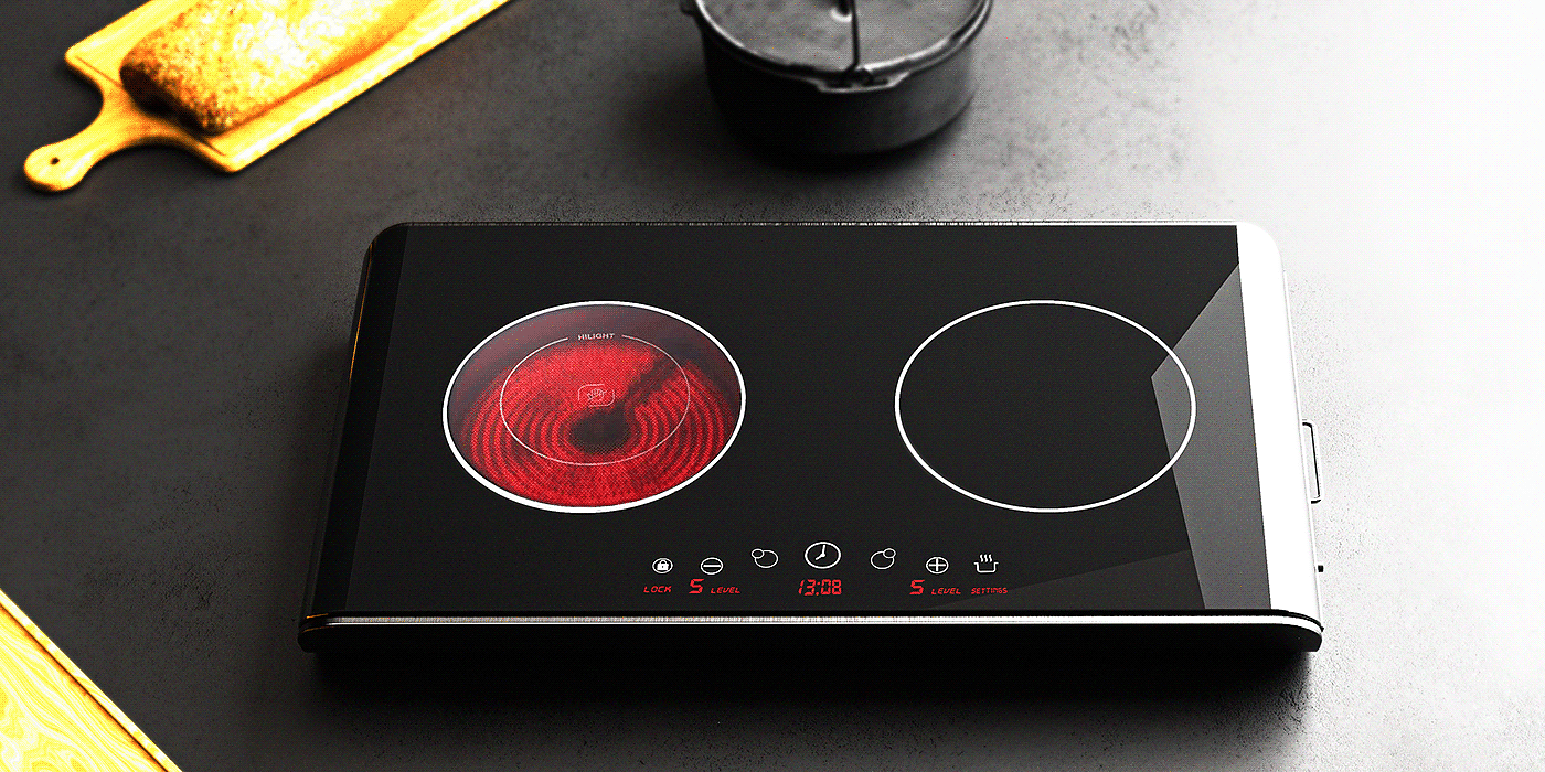 Electromagnetic furnace，kitchen，kitchenware，cooking bench，product design，