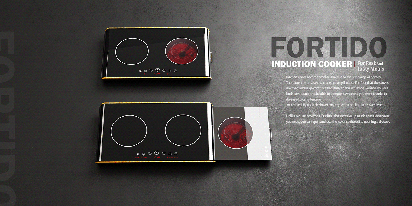 Electromagnetic furnace，kitchen，kitchenware，cooking bench，product design，