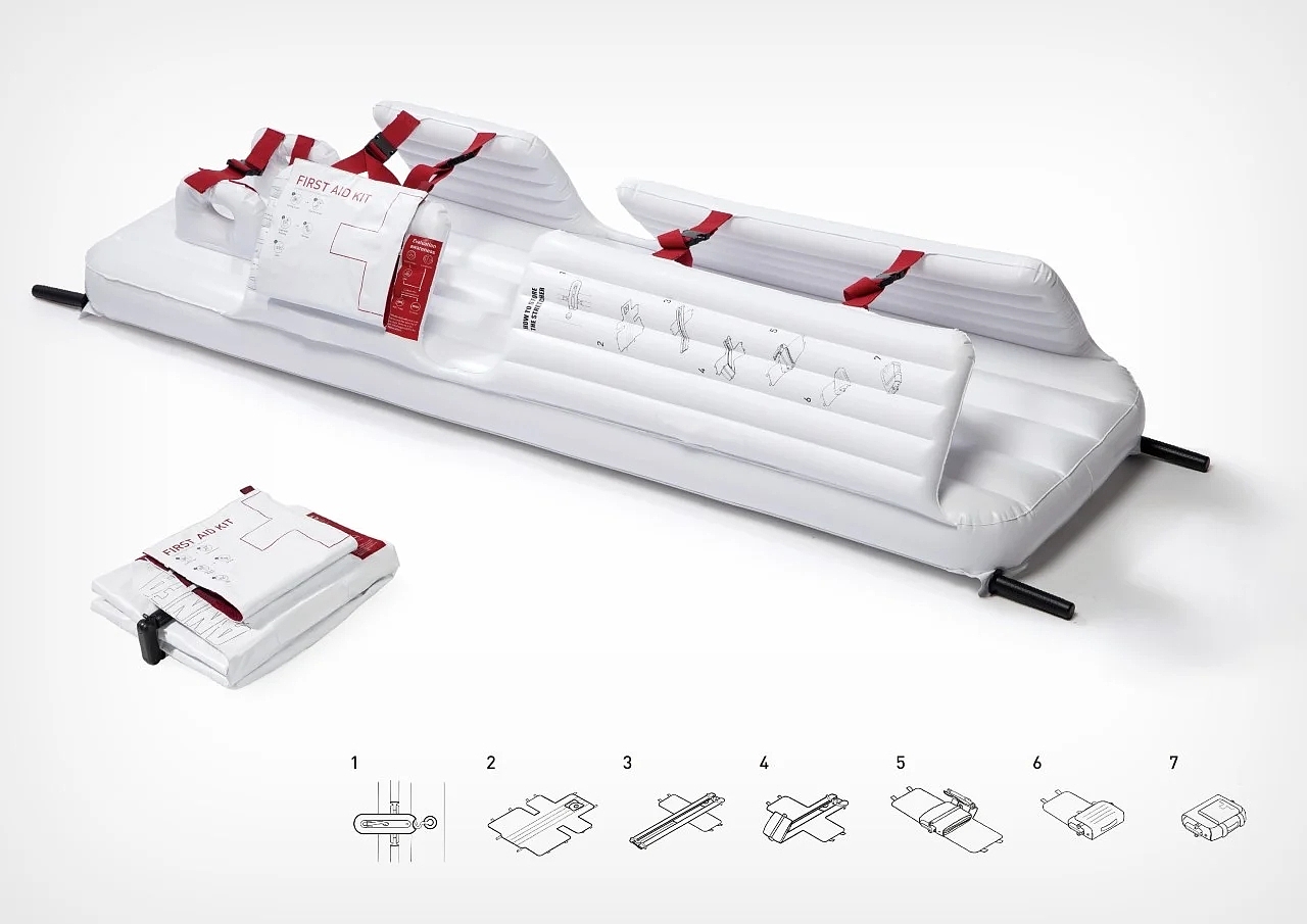 stretcher，inflation，product design，hospital，