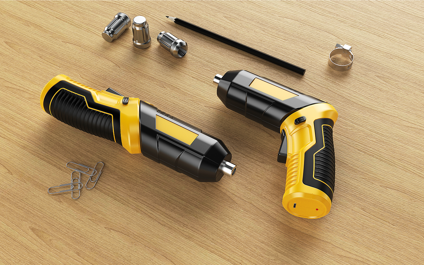 A small electric drill that can rotate，