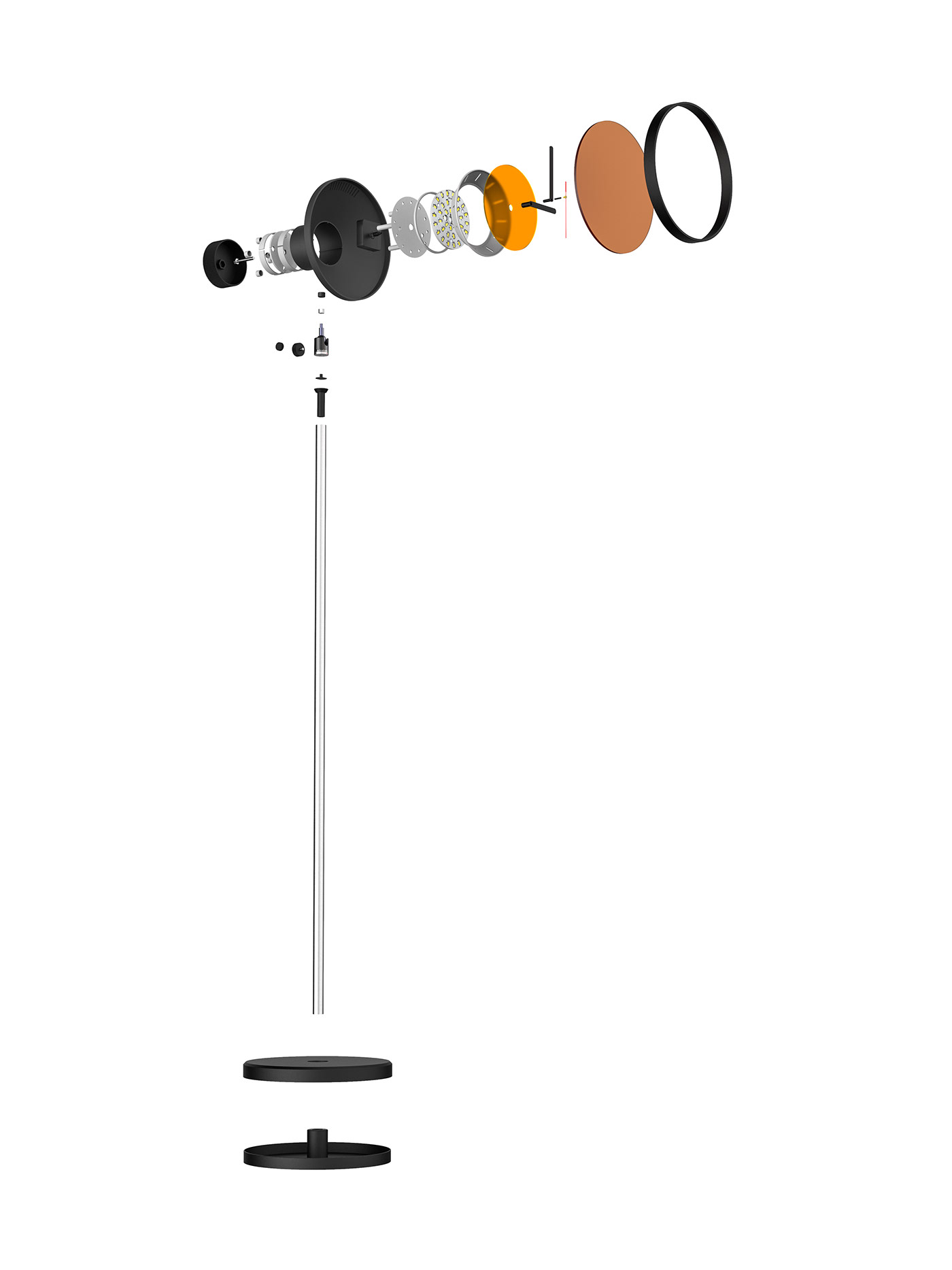 Clock，Floor lamp，originality，furniture，Nostalgian，