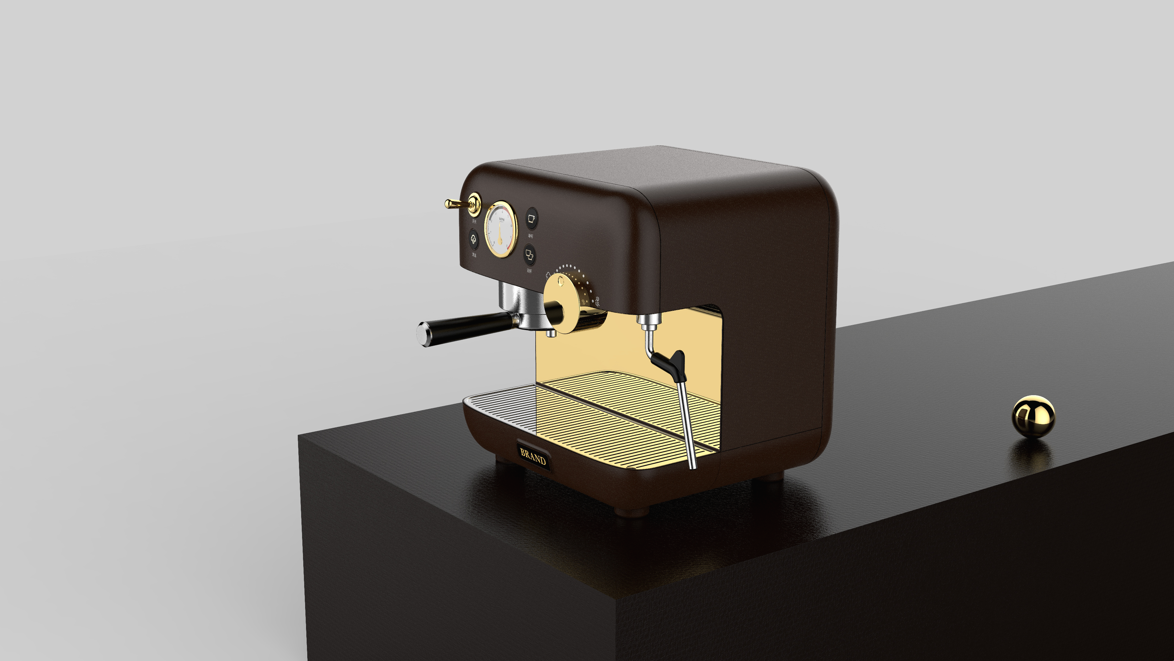 household electrical appliances，industrial design，Coffee machine，Simplicity，Appearance design，