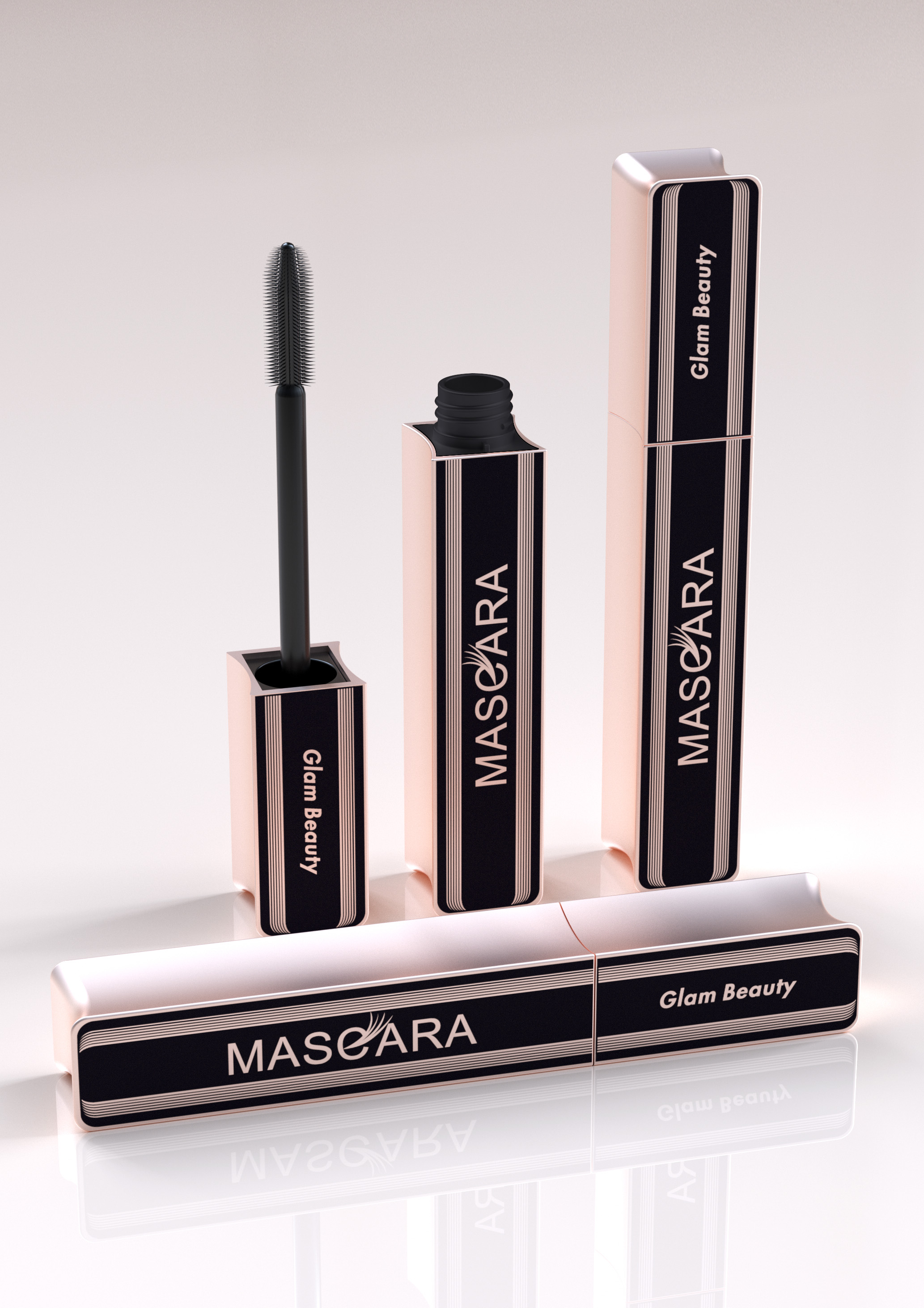 Cosmetics，Make-up，Lip Gloss，Packaging material design，product design，Beauty makeup，Mascara，