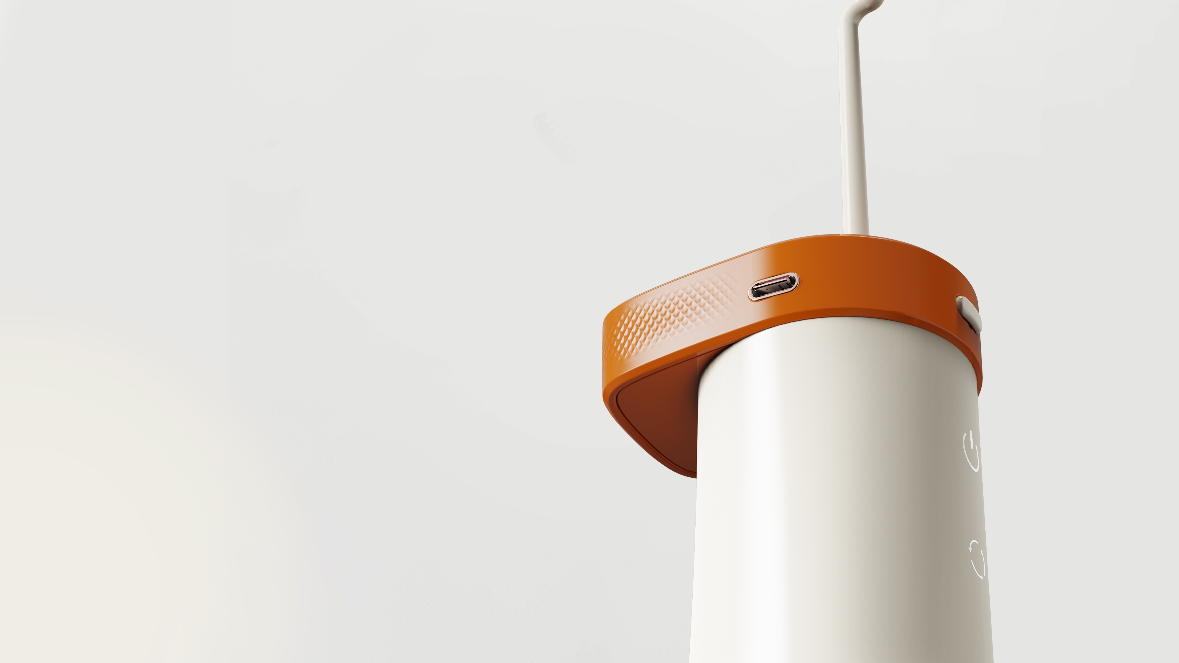 Dental punch design, technology plus orange, more intelligent，