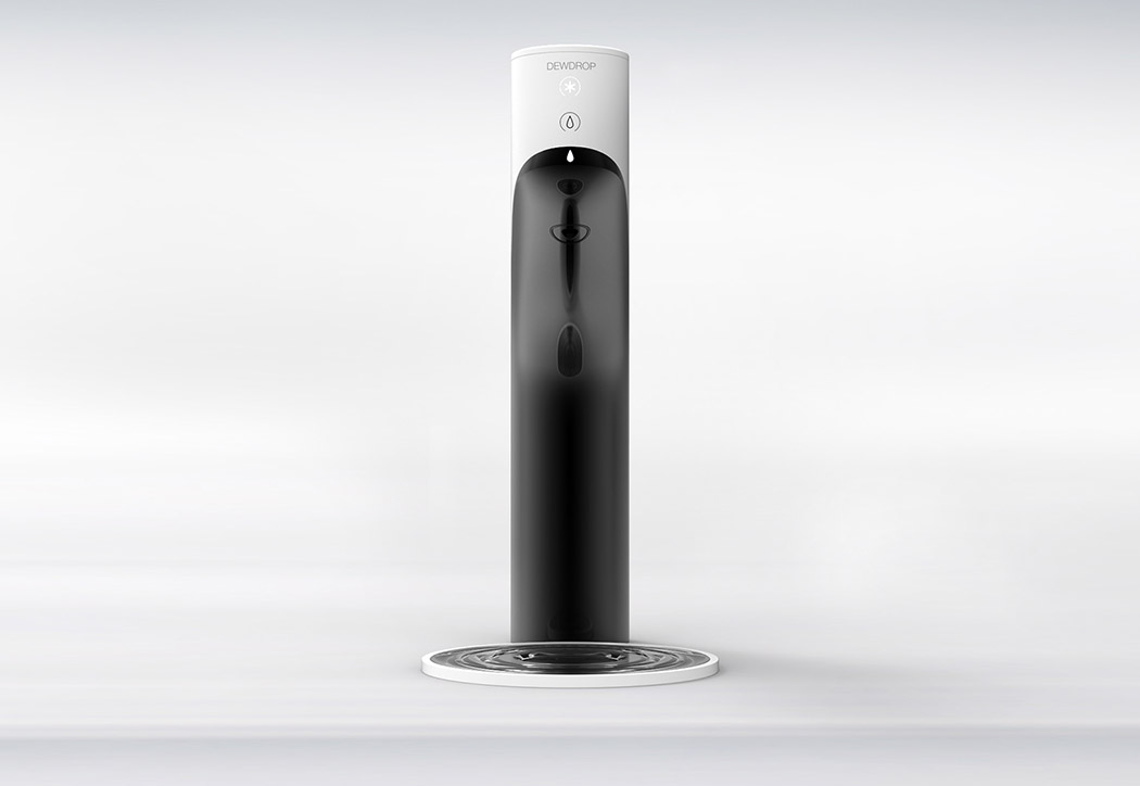 water tap，Minimalist style，Color contrast，black and white，