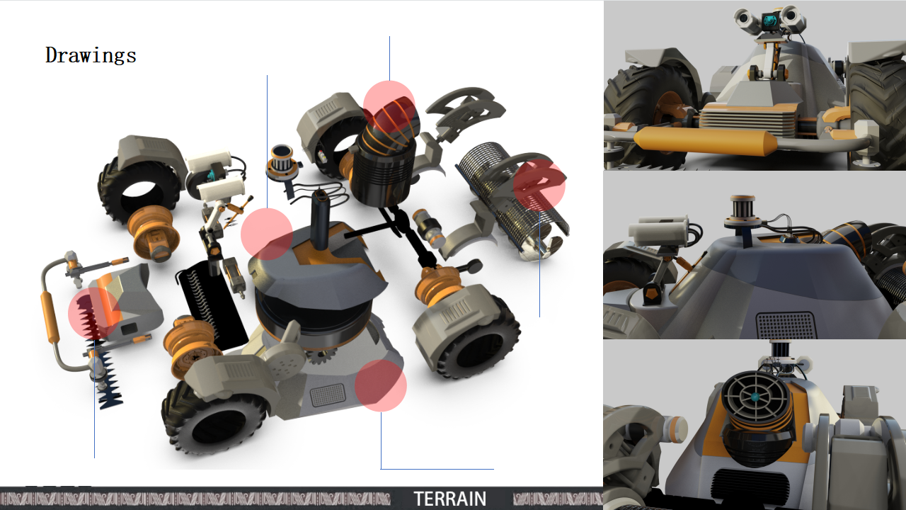 Instruments and equipment，Operation mode，appearance，structure，Sense of future，industrial design，original，Mechanical structure，