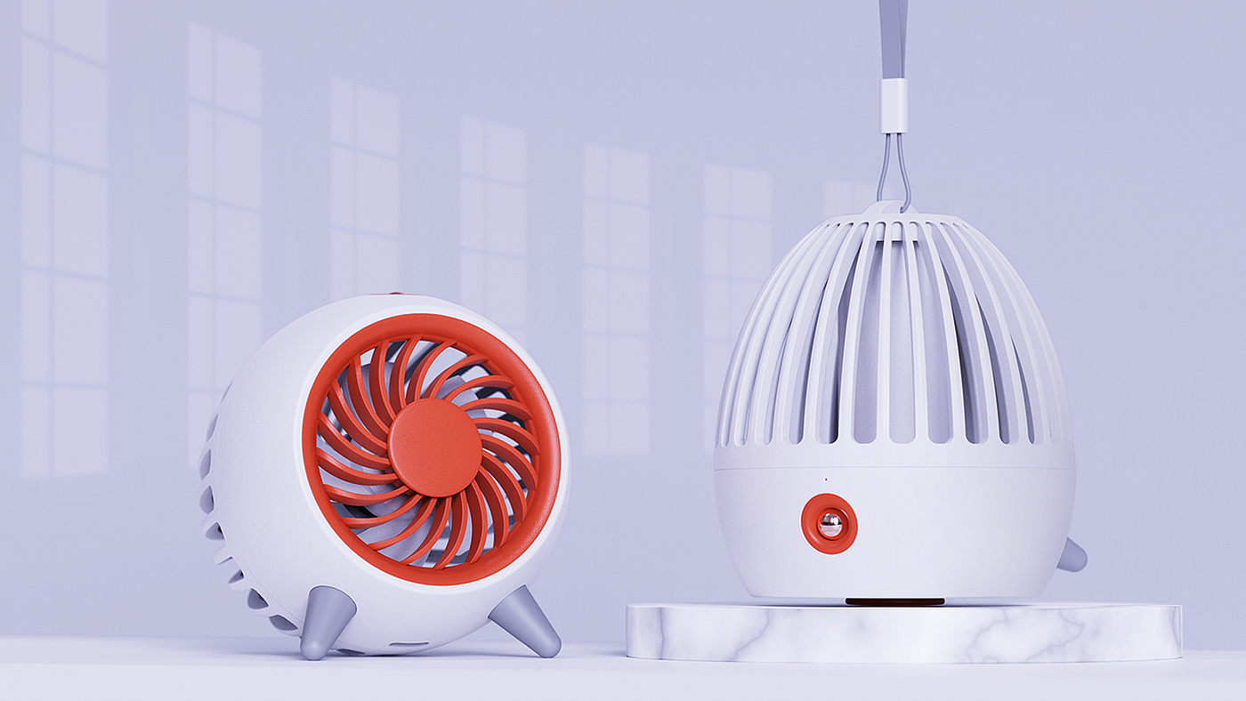 Fan，industrial design，Cartoon，