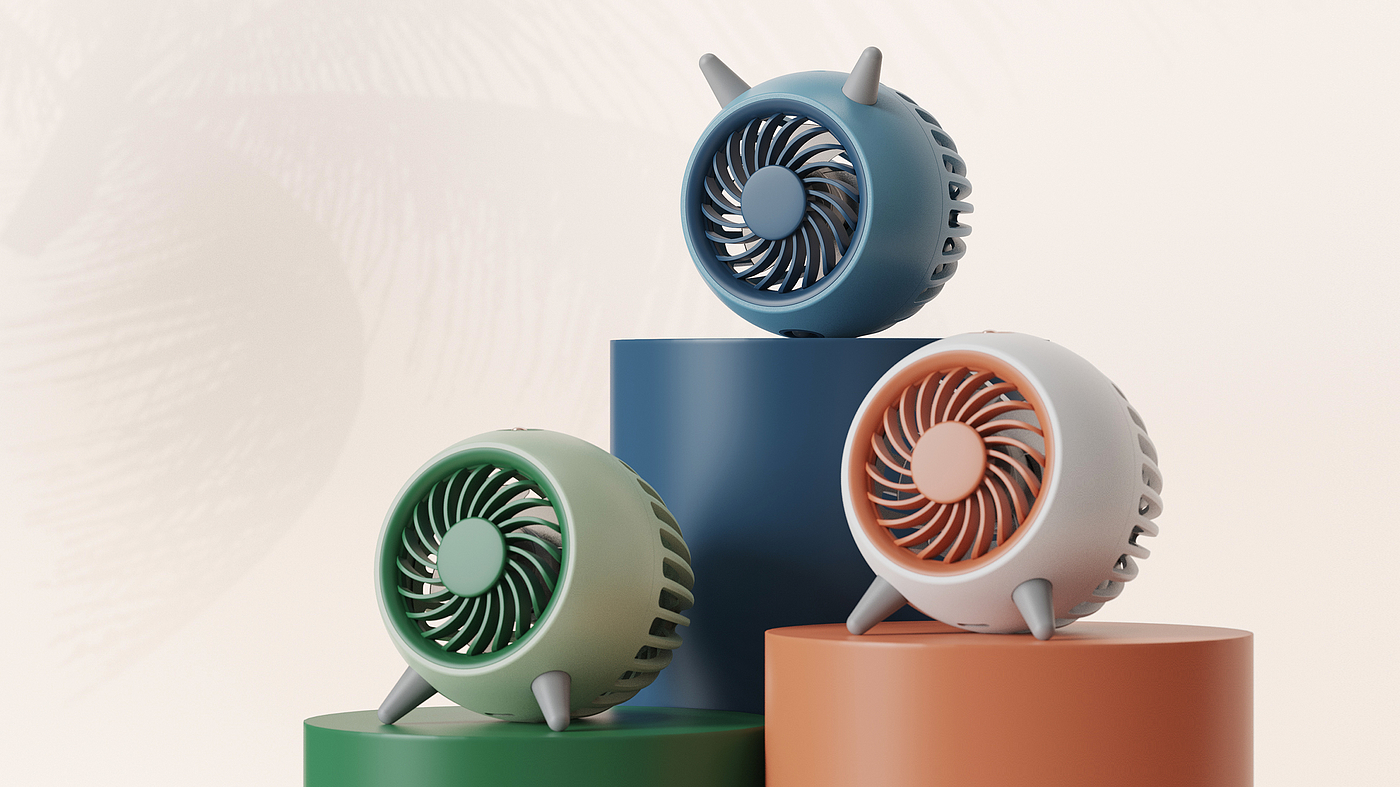 Fan，industrial design，Cartoon，