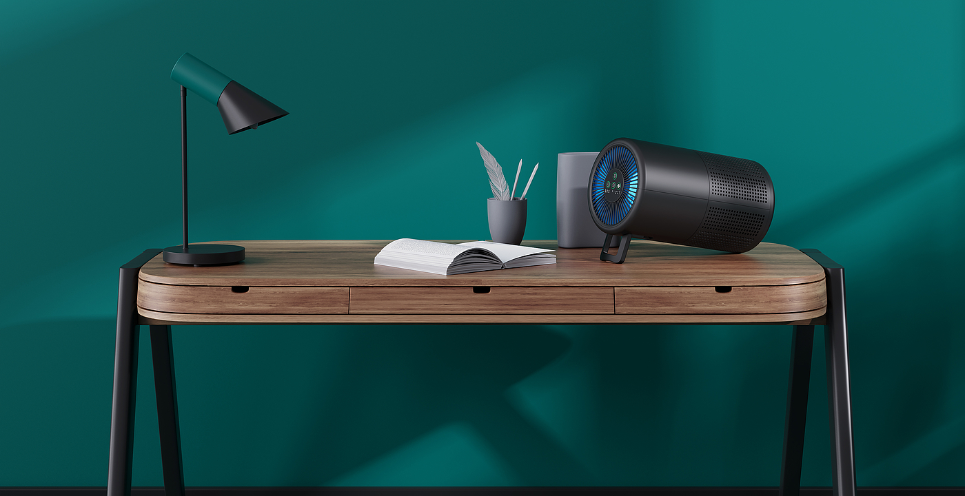 small home appliances，air cleaner，Portable，Handle，Fan，