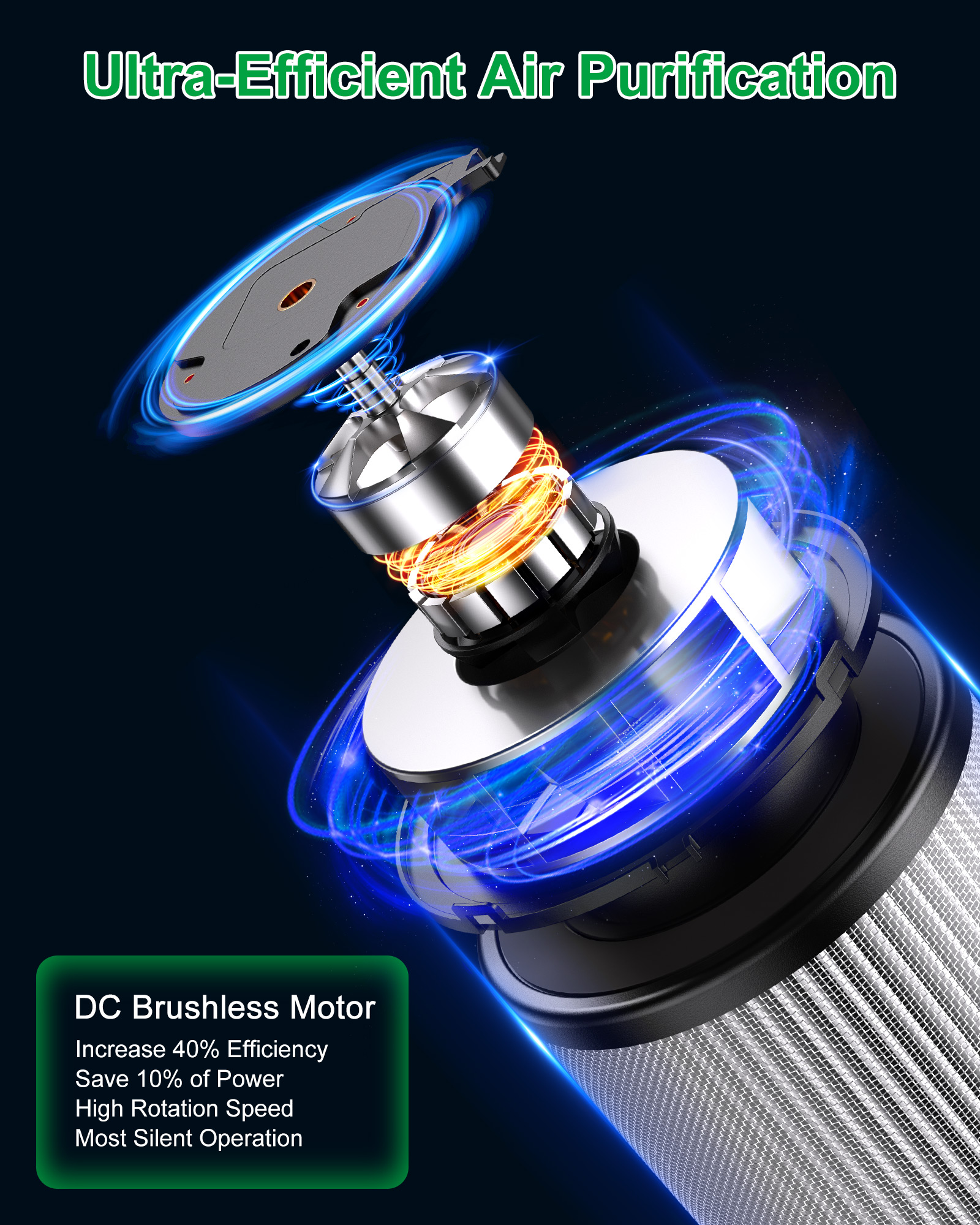 small home appliances，air cleaner，Portable，Handle，Fan，