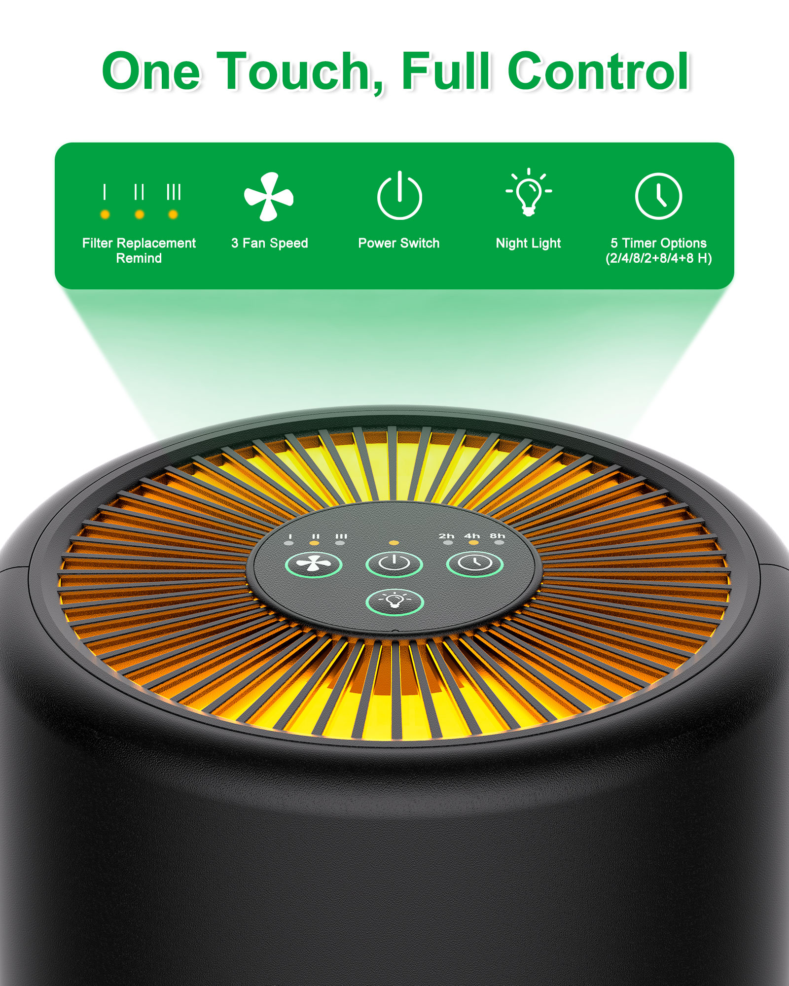 small home appliances，air cleaner，Portable，Handle，Fan，