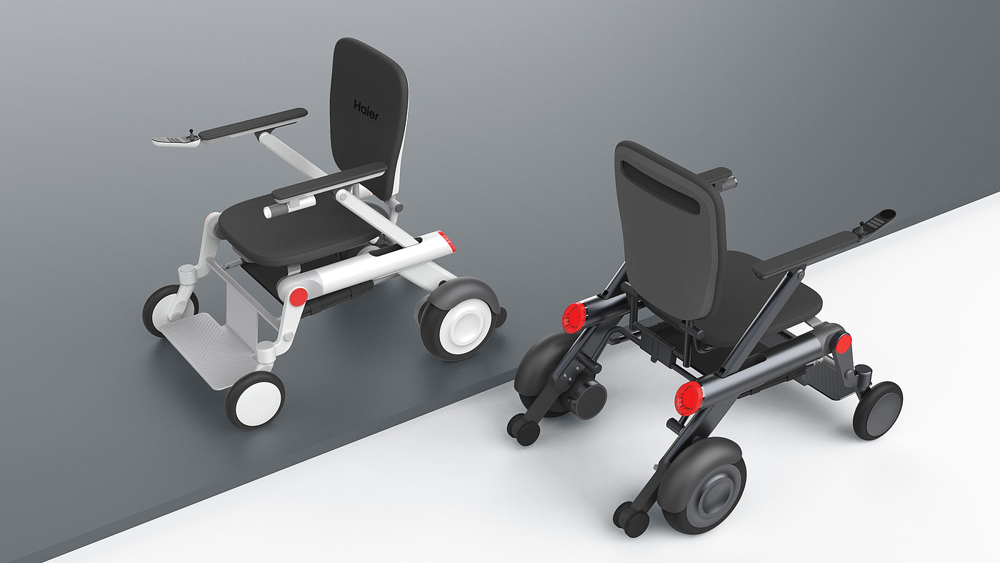 Electric wheelchair，Medical equipment，Haier Electric Whee，2022 Red Dot Product Design Award，