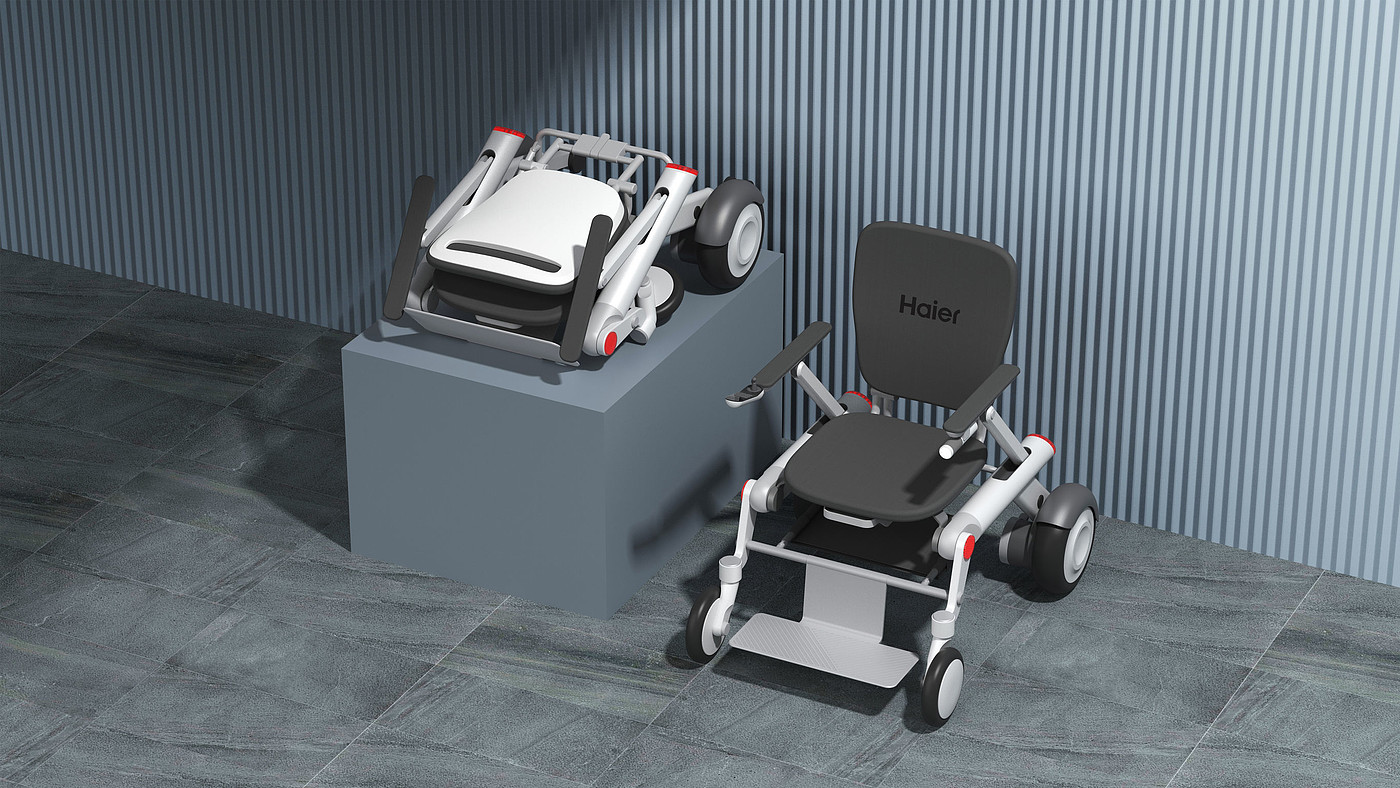 Electric wheelchair，Medical equipment，Haier Electric Whee，2022 Red Dot Product Design Award，