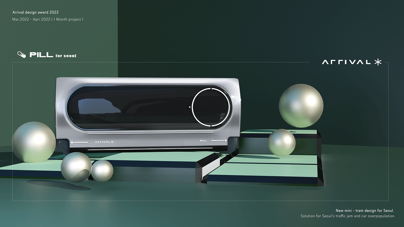 Hee Cho，Seoul mini tram，product design，Sustainability，conceptual design，Automobile design，Public transportation，