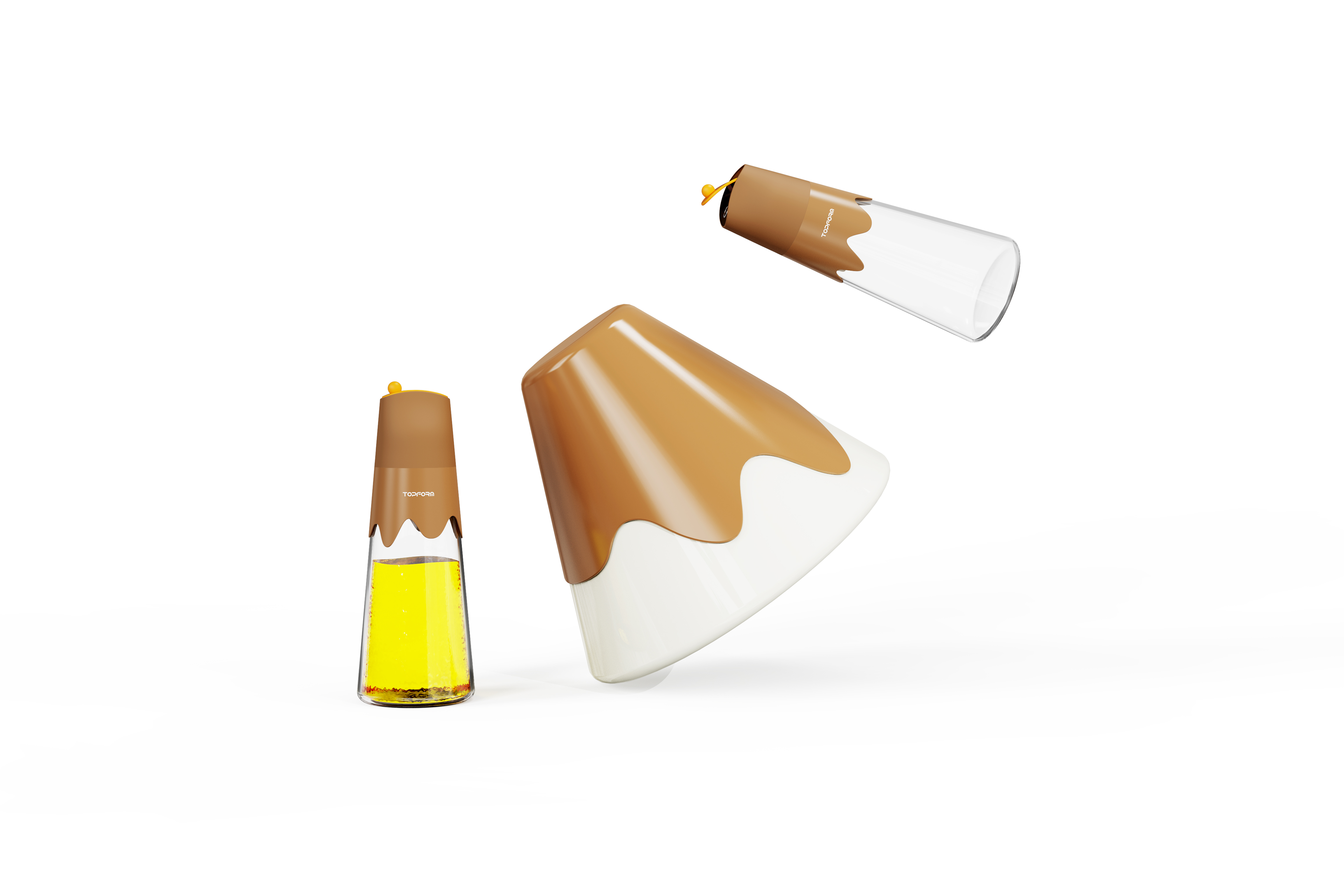 Gravity oil jug，Oil pot design，Appearance and structure design，Household products，Kitchen supplies，