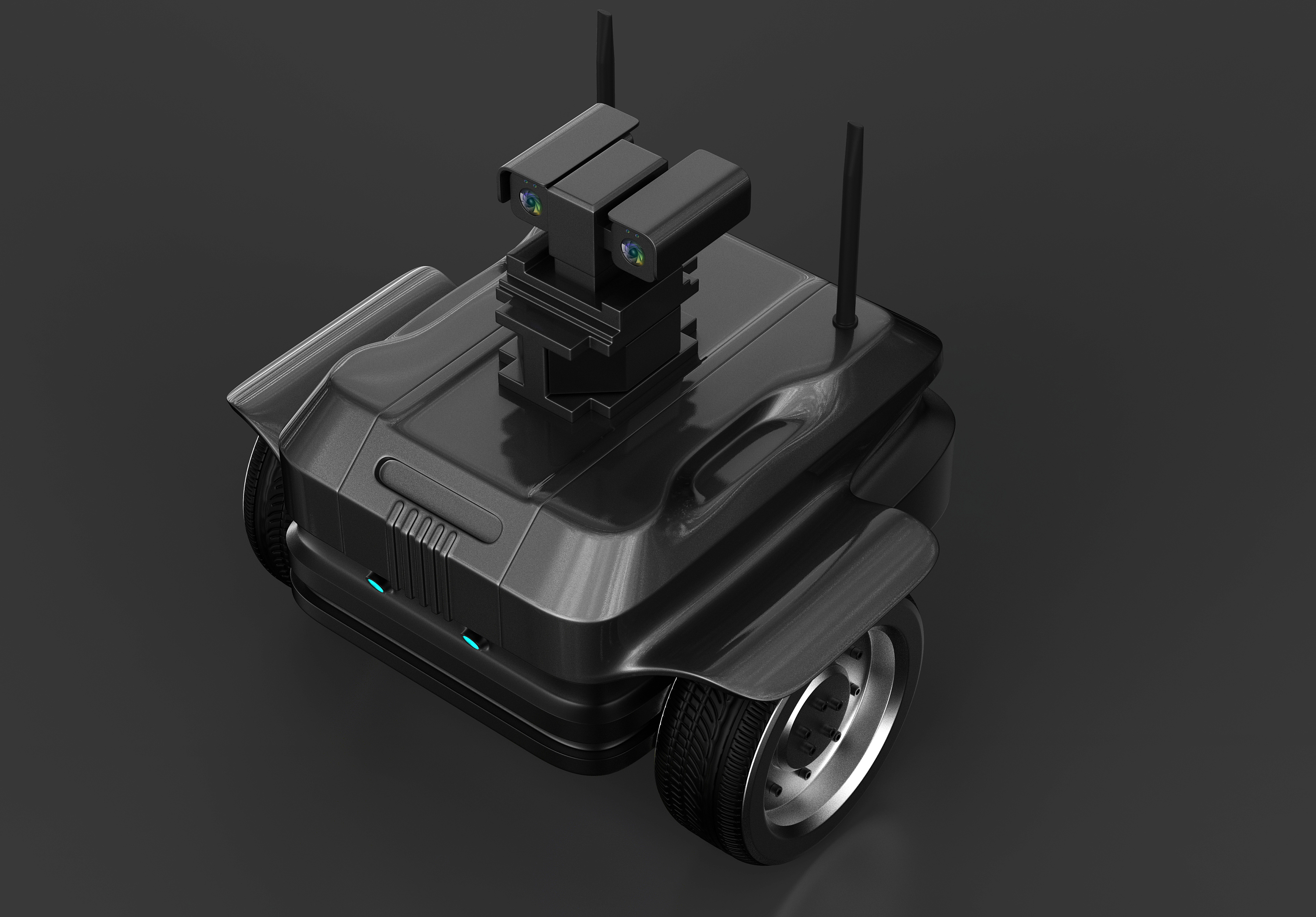 robot，Cruise machine，Modeling and rendering，black，