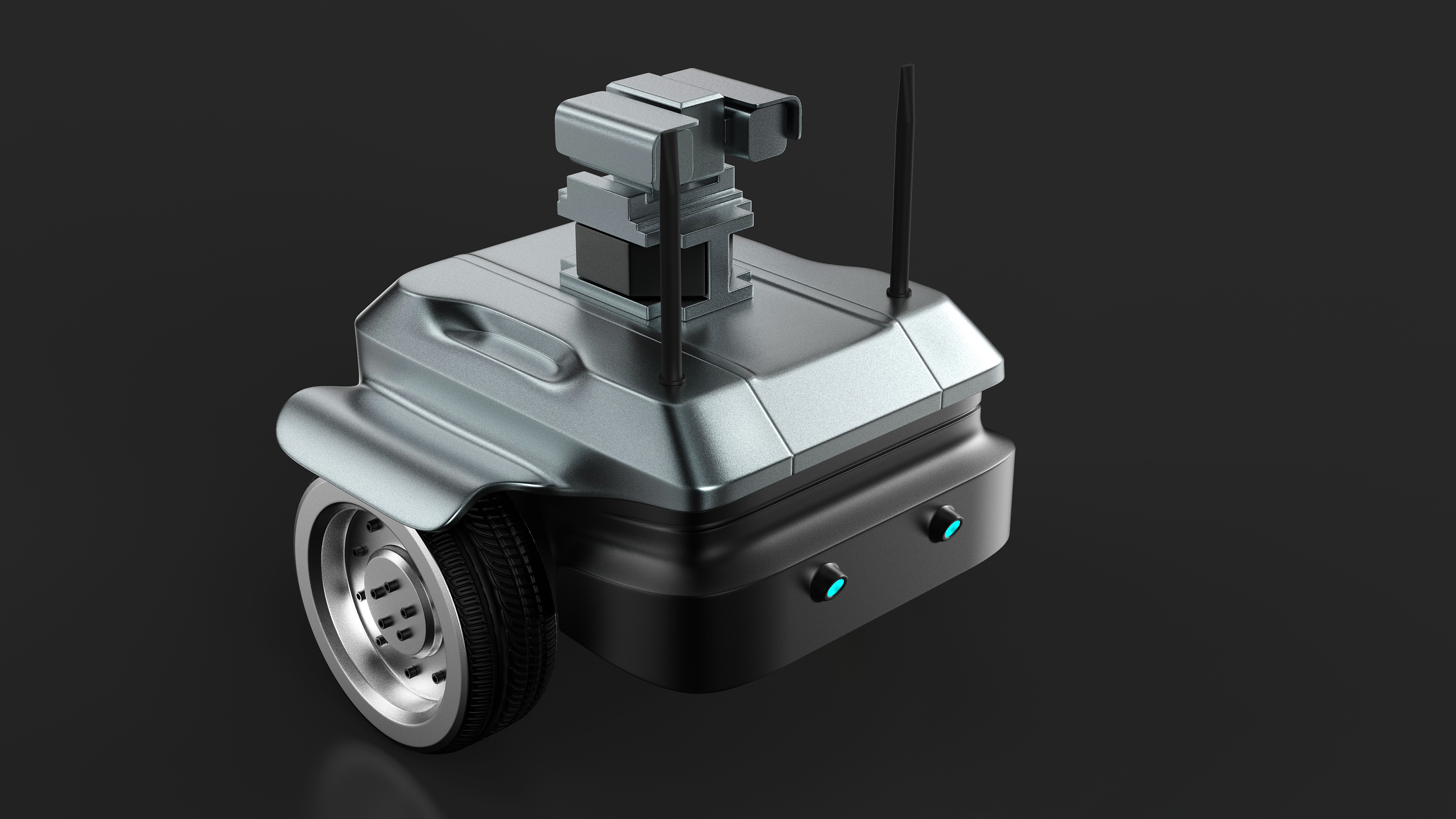 robot，Cruise machine，Modeling and rendering，black，