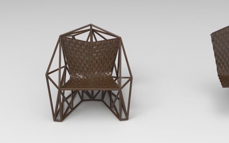 Parameterization，Bamboo chair，Seat，furniture，