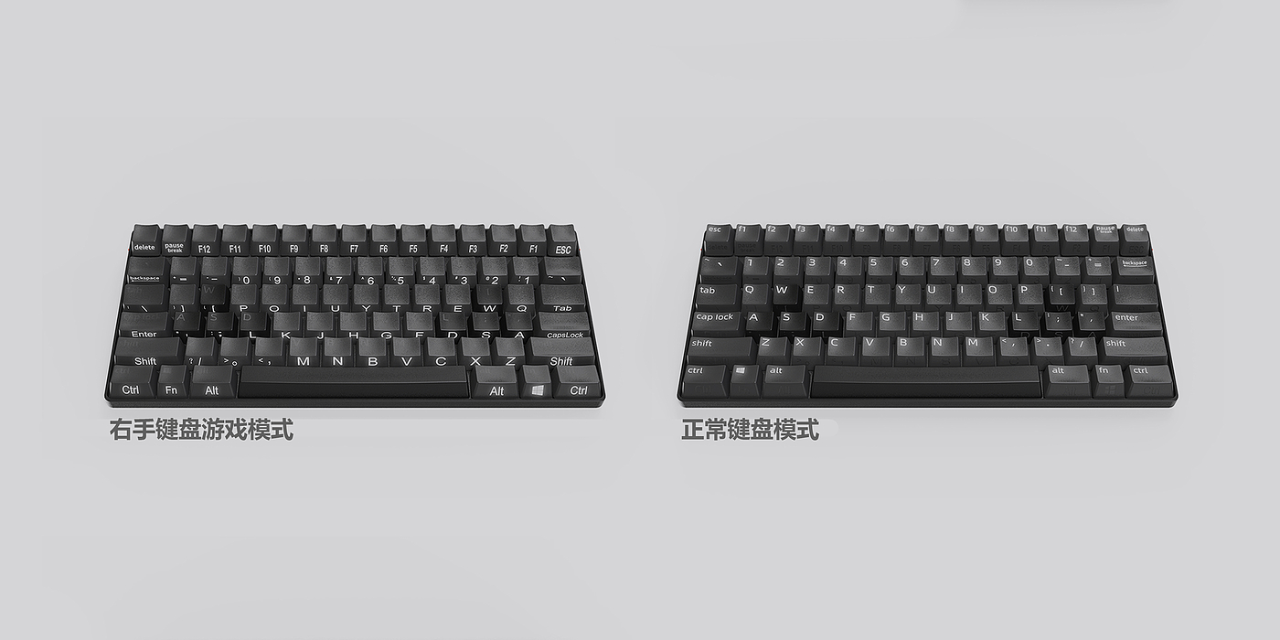 Lefty，keyboard，product design，industrial design，if，symmetric，id，rhino，