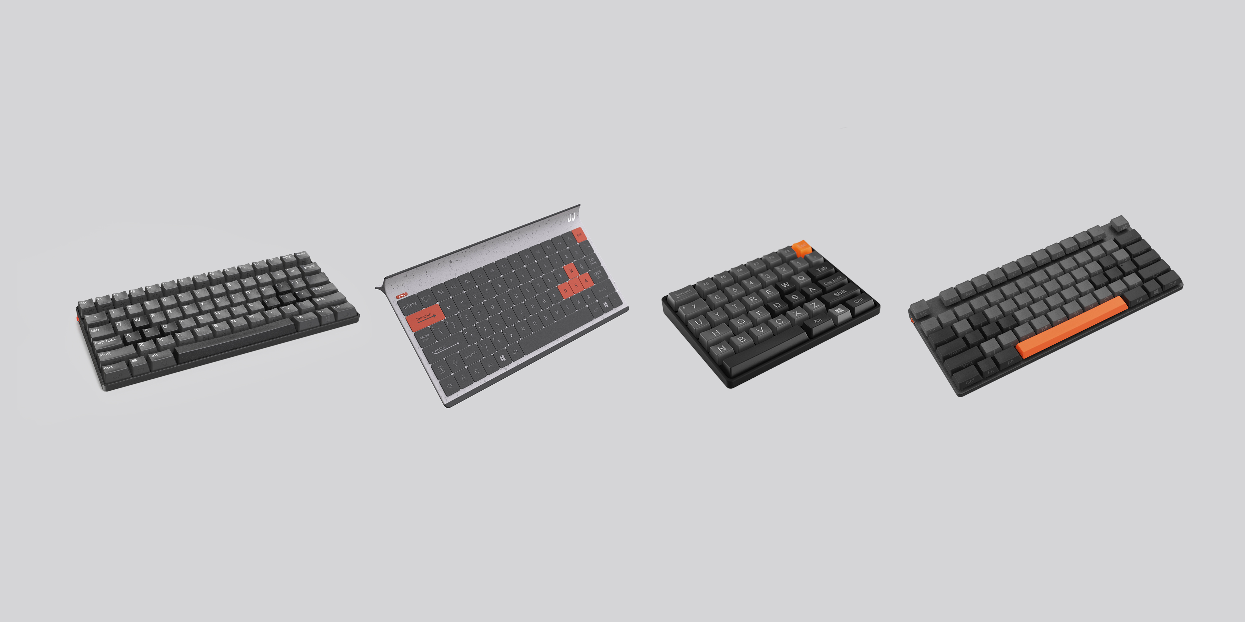 Lefty，keyboard，product design，industrial design，if，symmetric，id，rhino，