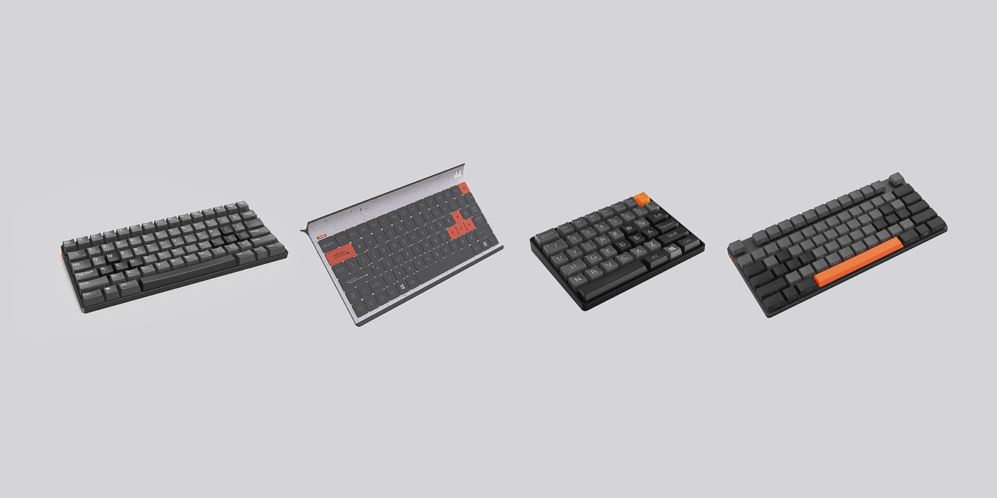 Lefty，keyboard，product design，industrial design，if，symmetric，id，rhino，