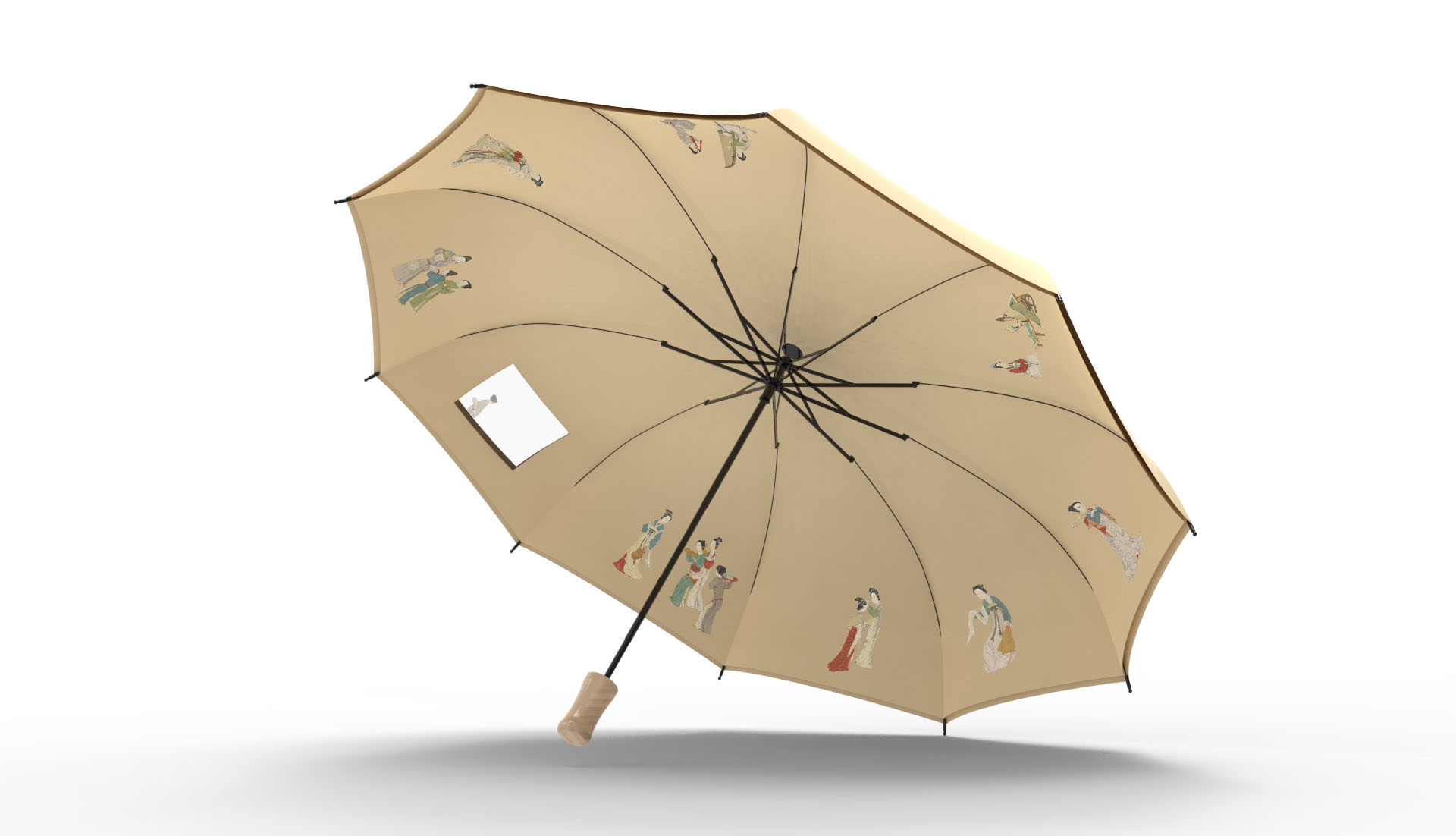 Umbrella，Riverside Scene at Qingming Festival，Interesting，original，Wen Chuang Umbrella，National tide，New Chinese style，She designed，