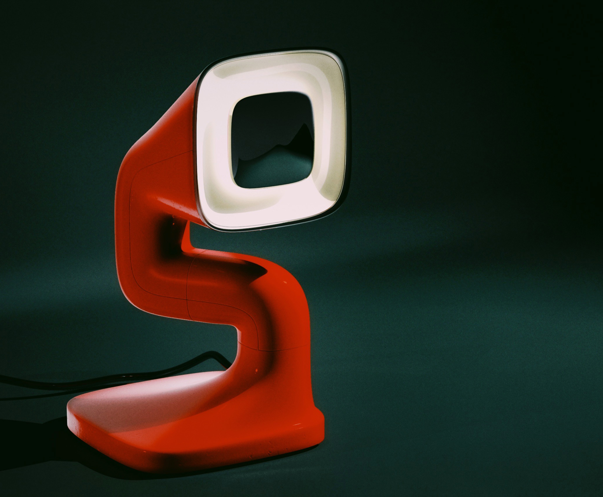 1980s，Desk lamp，an electric appliance，Retro，concept，Blind，