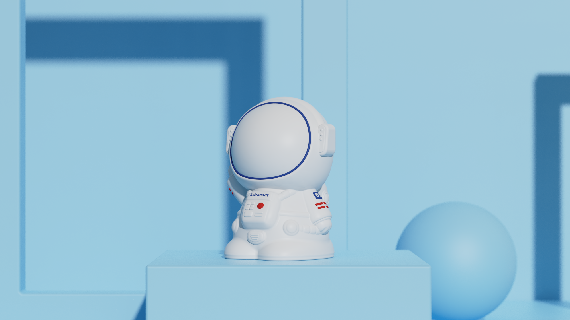 astronaut，Warm night light，Silicone lamp，