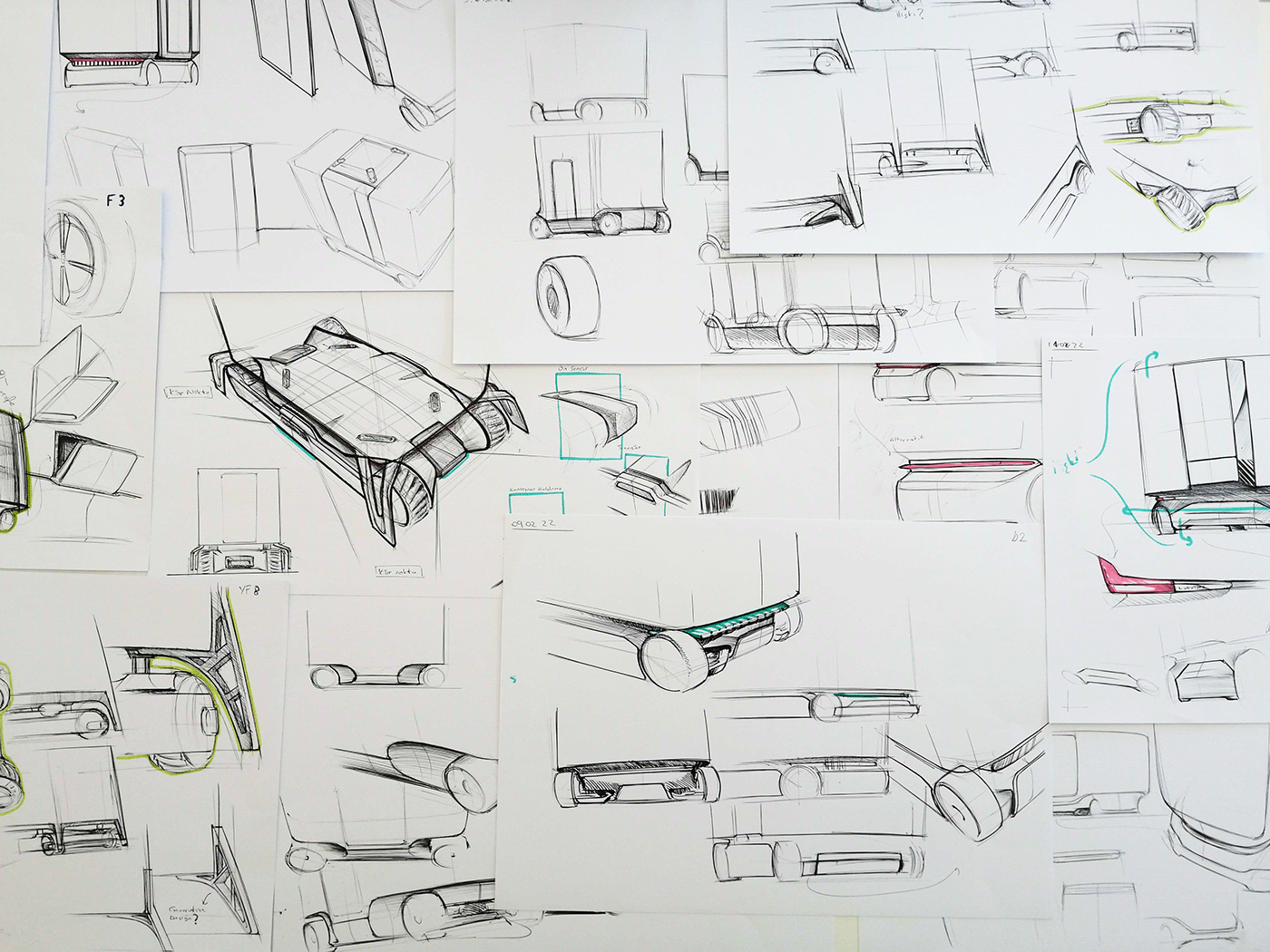 CURA DESIGN，Automatic airport freight car，MOVUS，product design，