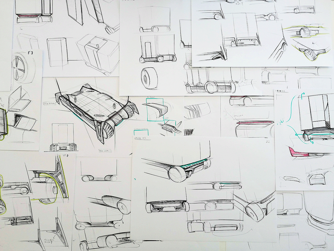 CURA DESIGN，Automatic airport freight car，MOVUS，product design，