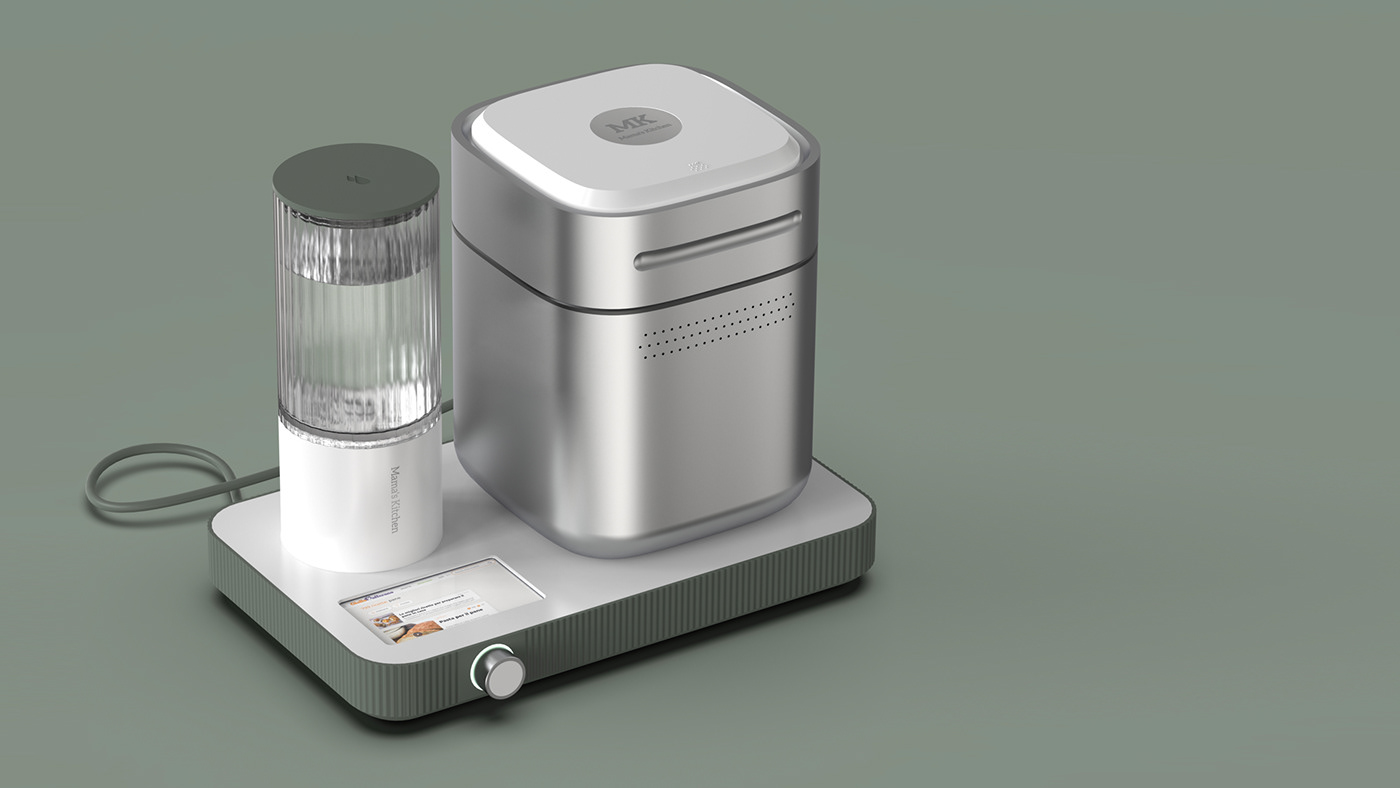 MK bread machine，product design，Ivan Vecchia，Functional differentiation，Bread maker machine，