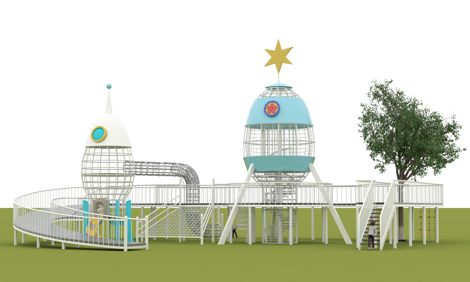 Children's play，Children's slide，Amusement facilities，Outdoor recreation，