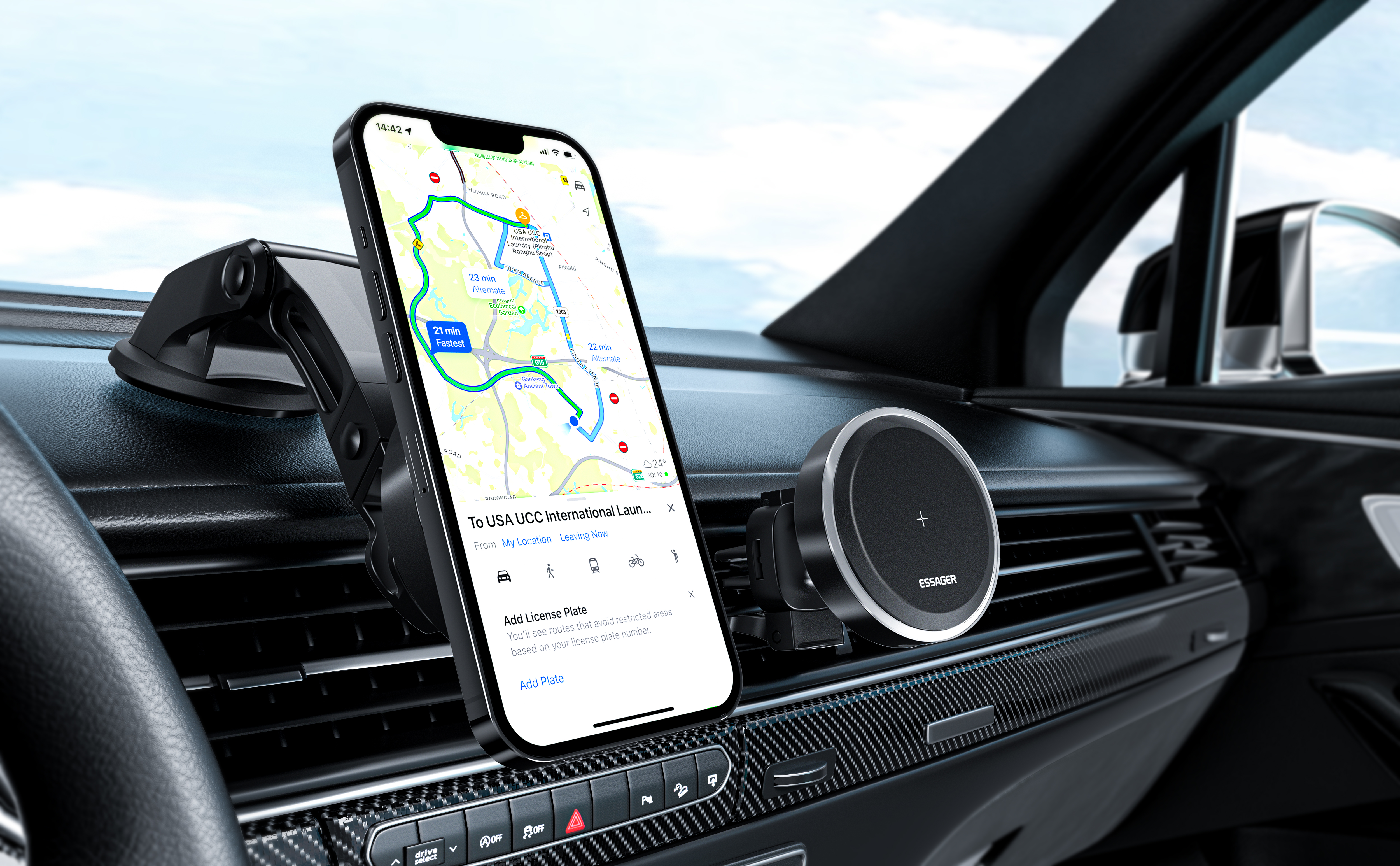 Magnetic suction vehicle support，