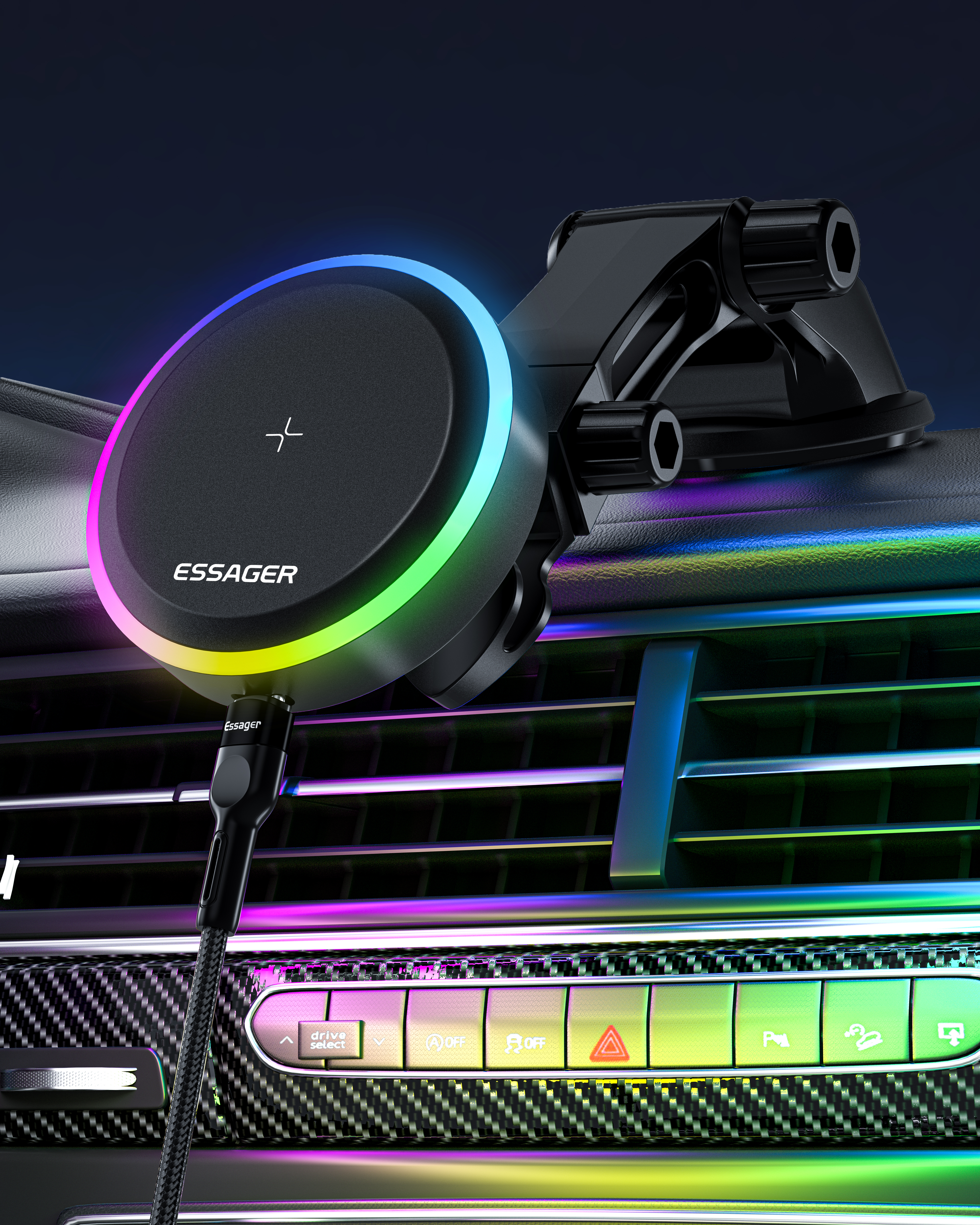 Magnetic suction vehicle support，