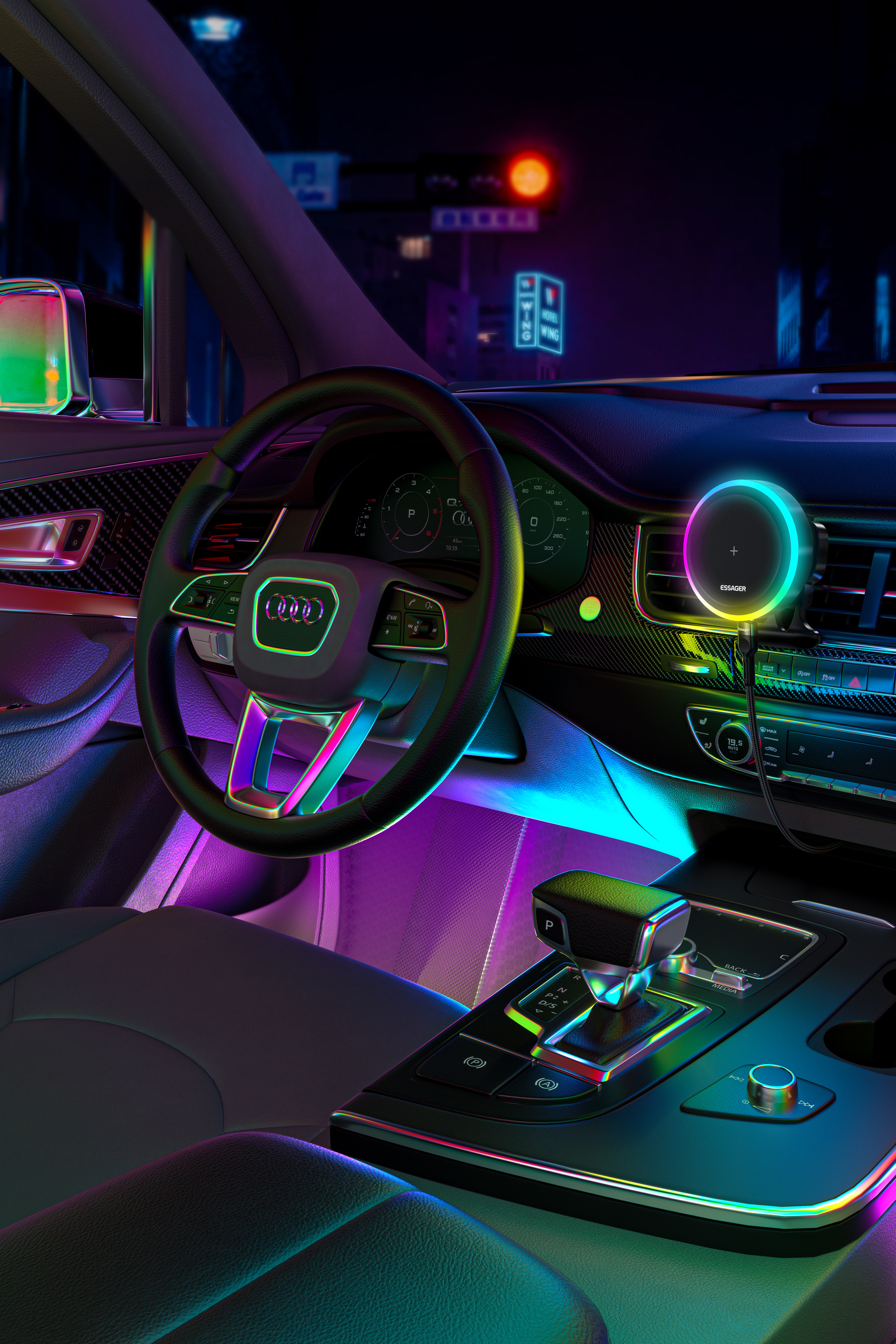 Magnetic suction vehicle support，