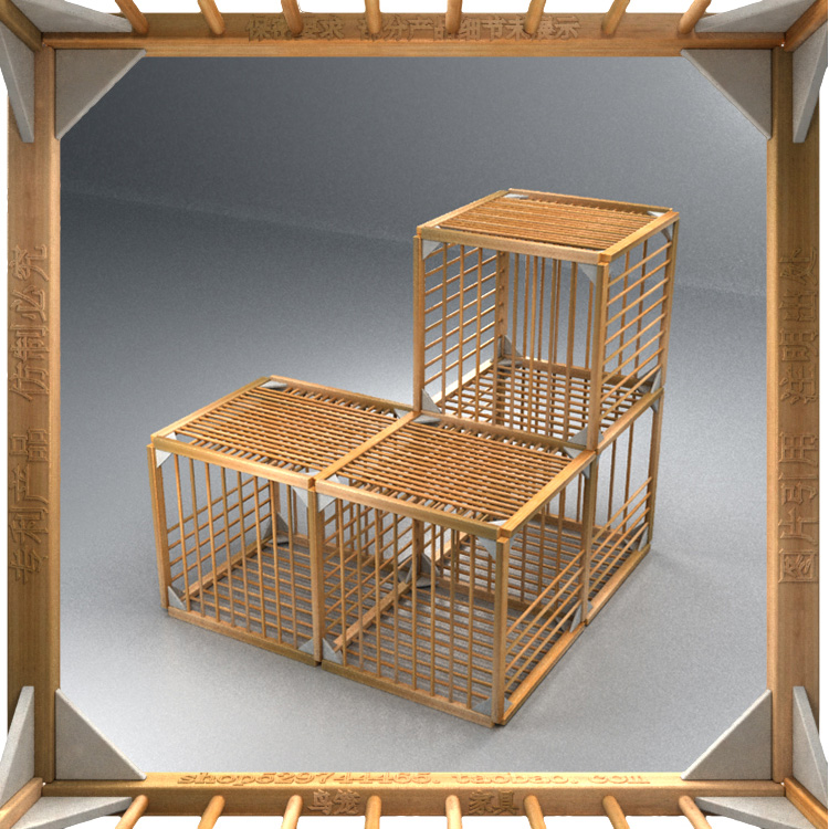 diy，Bamboo，furniture，modularization，assemble，Bamboo products，Birdcage furniture，Changeable，personality，Architecture，Model，