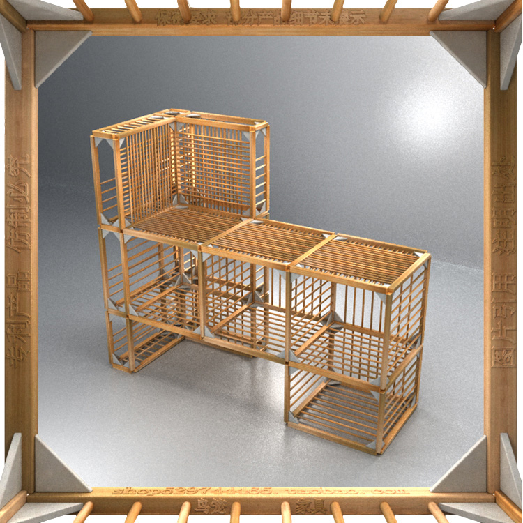 diy，Bamboo，furniture，modularization，assemble，Bamboo products，Birdcage furniture，Changeable，personality，Architecture，Model，