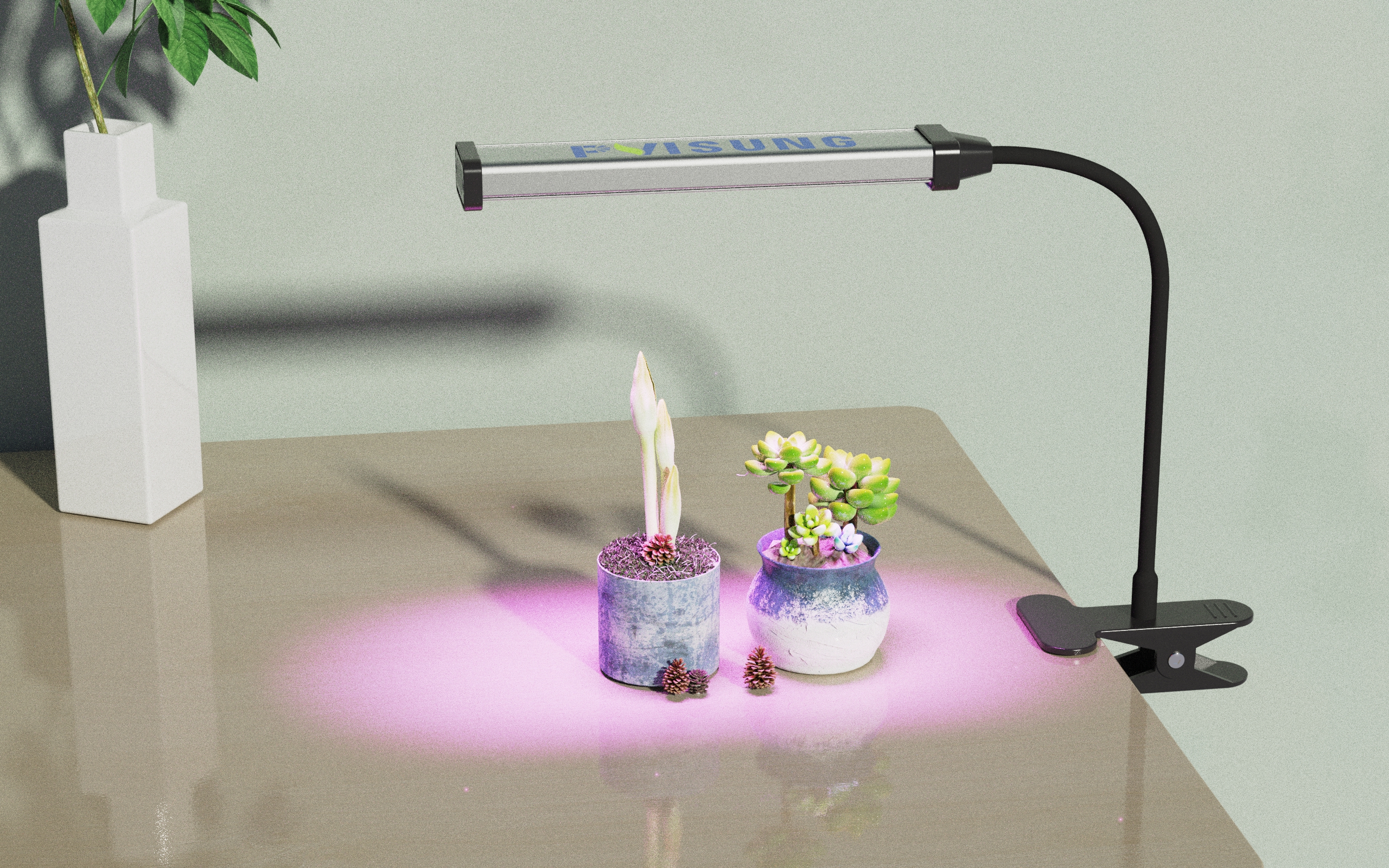 lamp，Clip，Botany，science and technology，beautiful，future，grow，Desk lamp，
