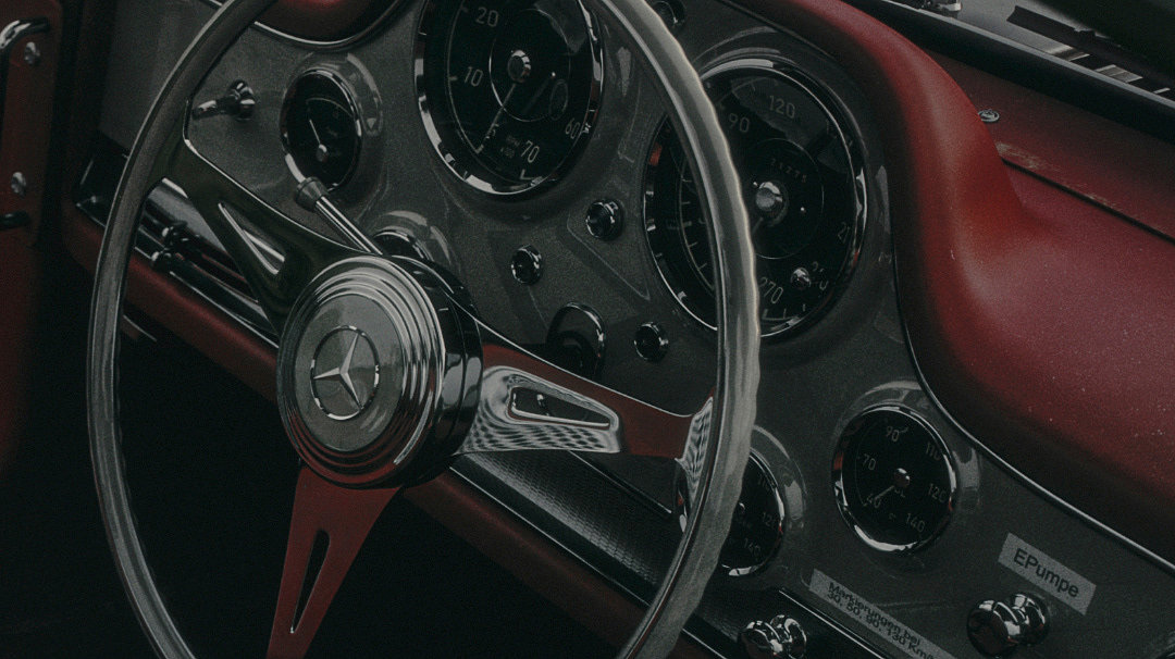 300SL，3d，cgi，Benz，Sports car，automobile，