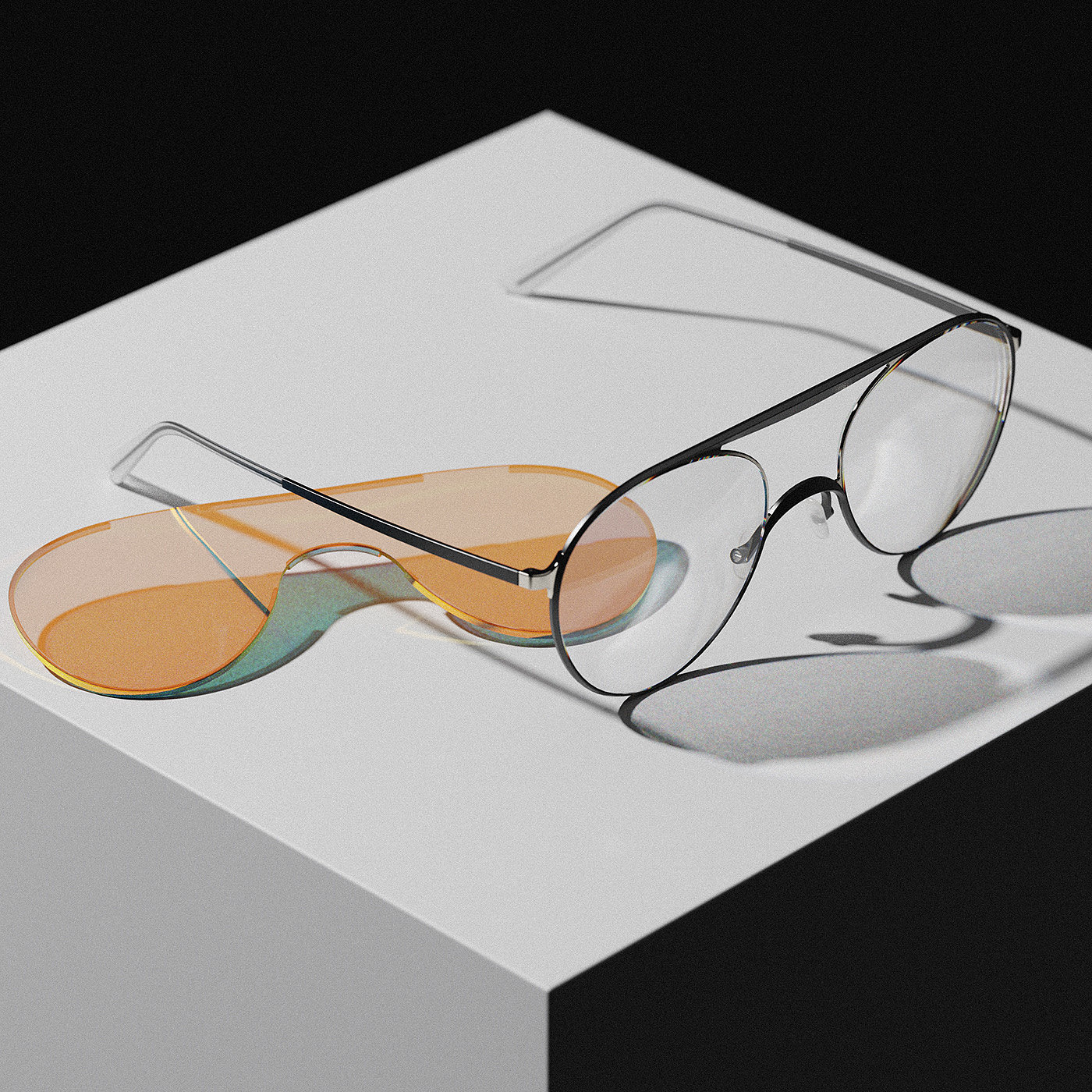 glasses，sunshade，product design，