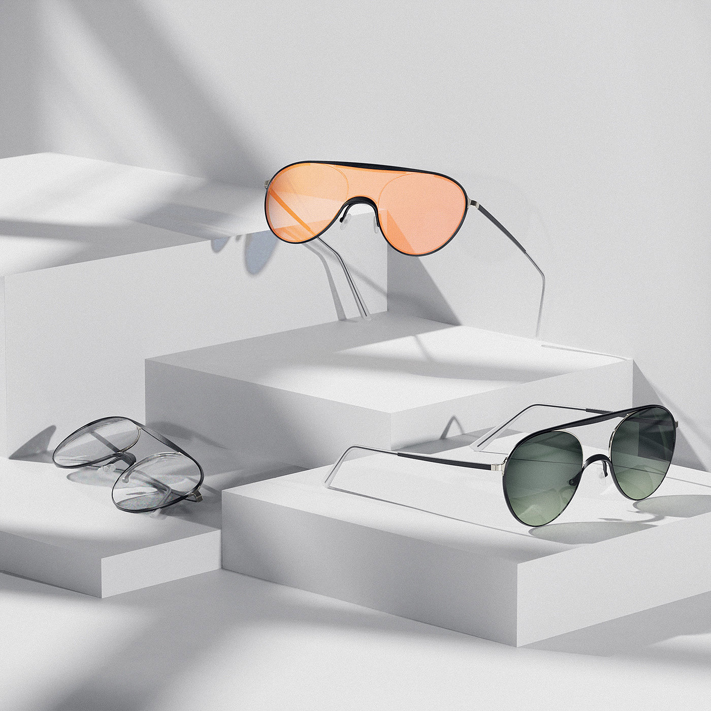 glasses，sunshade，product design，