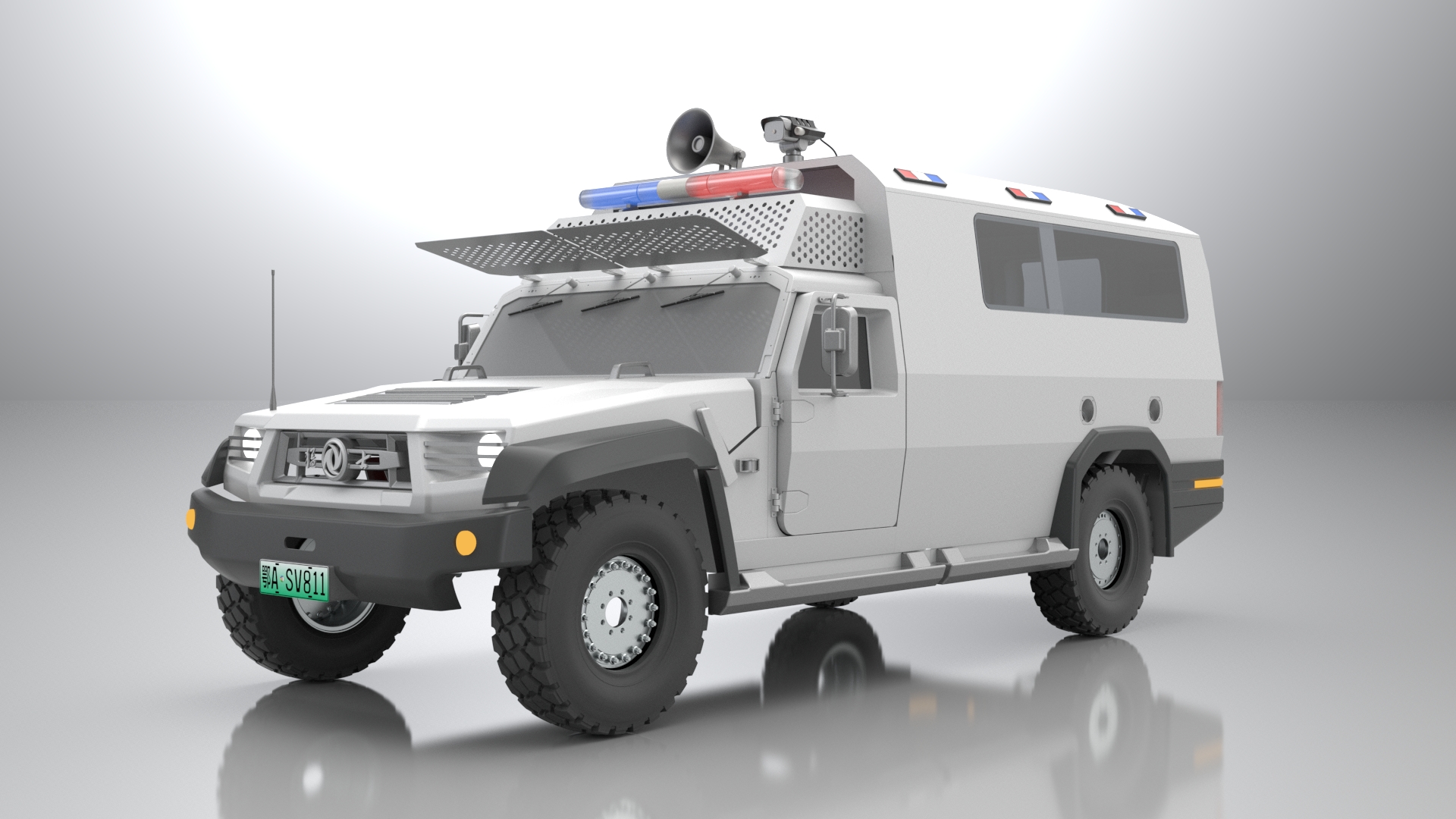 Modeling design，Automobile refitting，Dongfeng fierce，Emergency command，